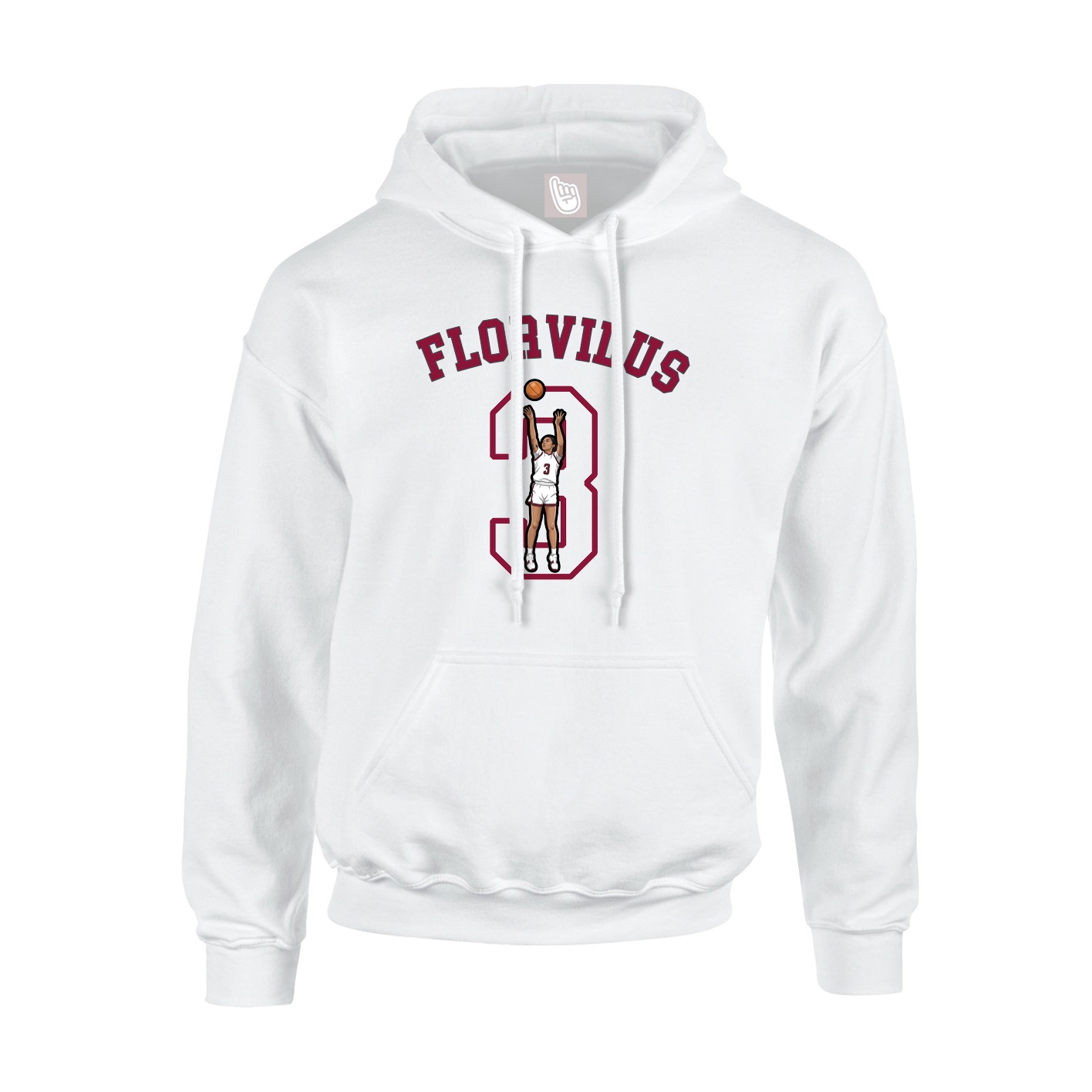 Youth Hoodie — Shirsey Arch in White