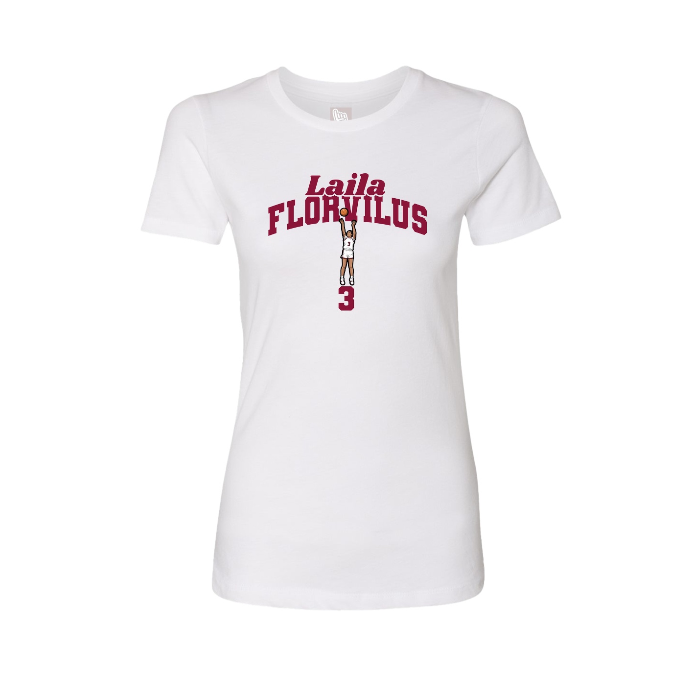 Womens Tee — Signature Arch in White
