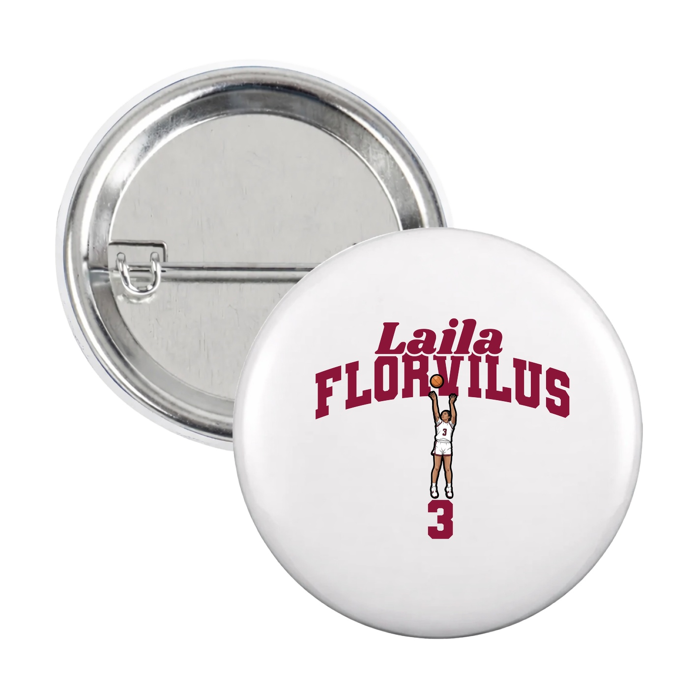 Game Day Button — Signature Arch in White