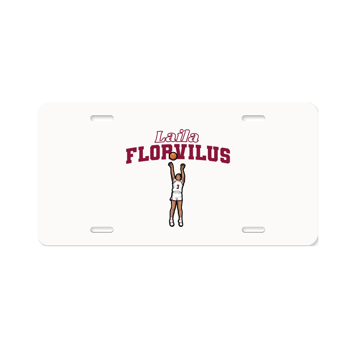 License Plate — Name Arch in Classic