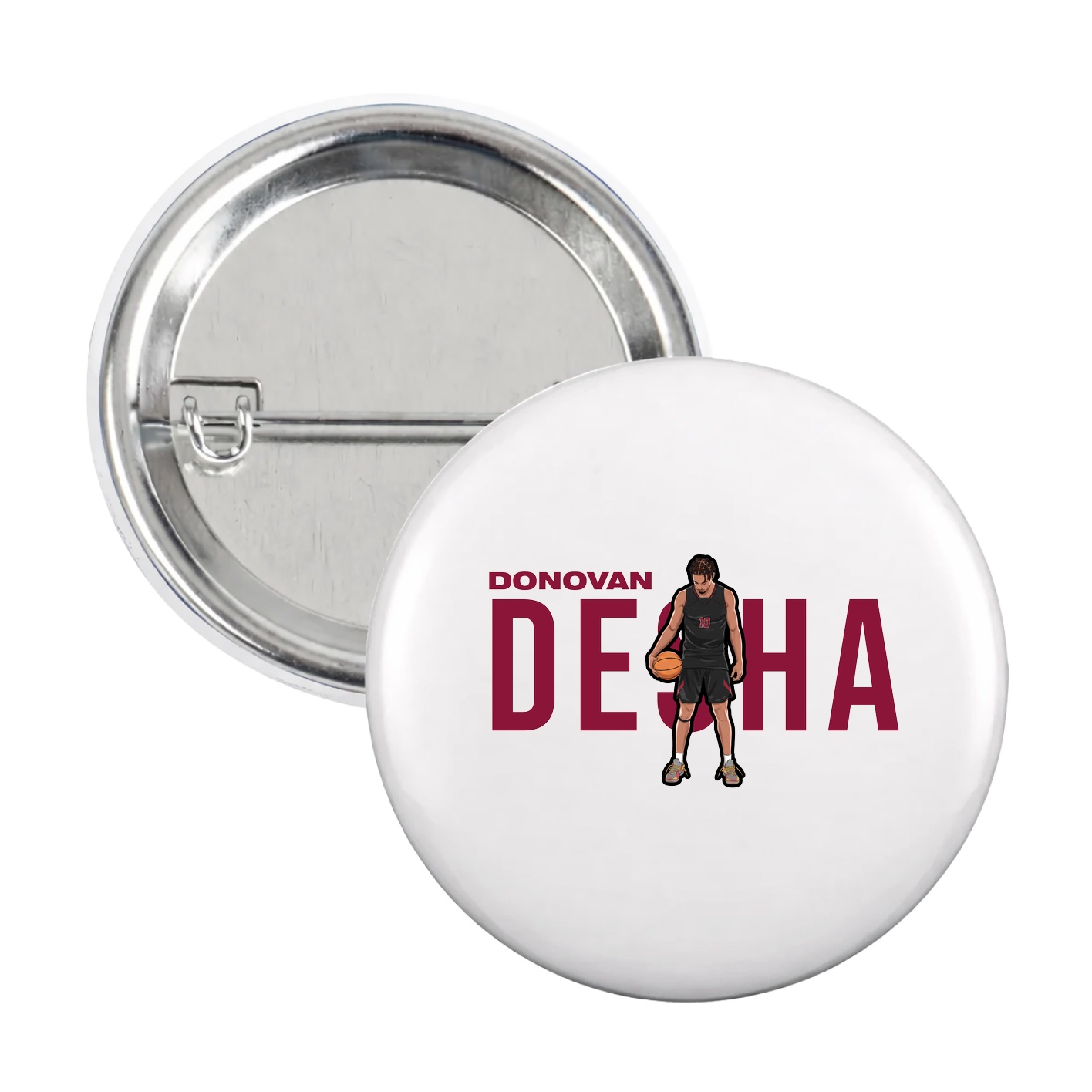 Game Day Button — Player Name in White