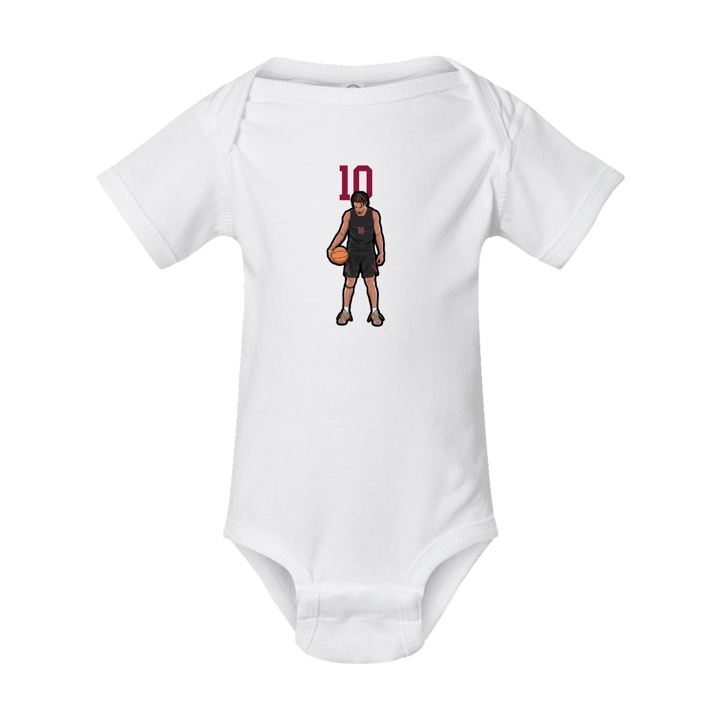 Baby Onesie — Number Top in White
