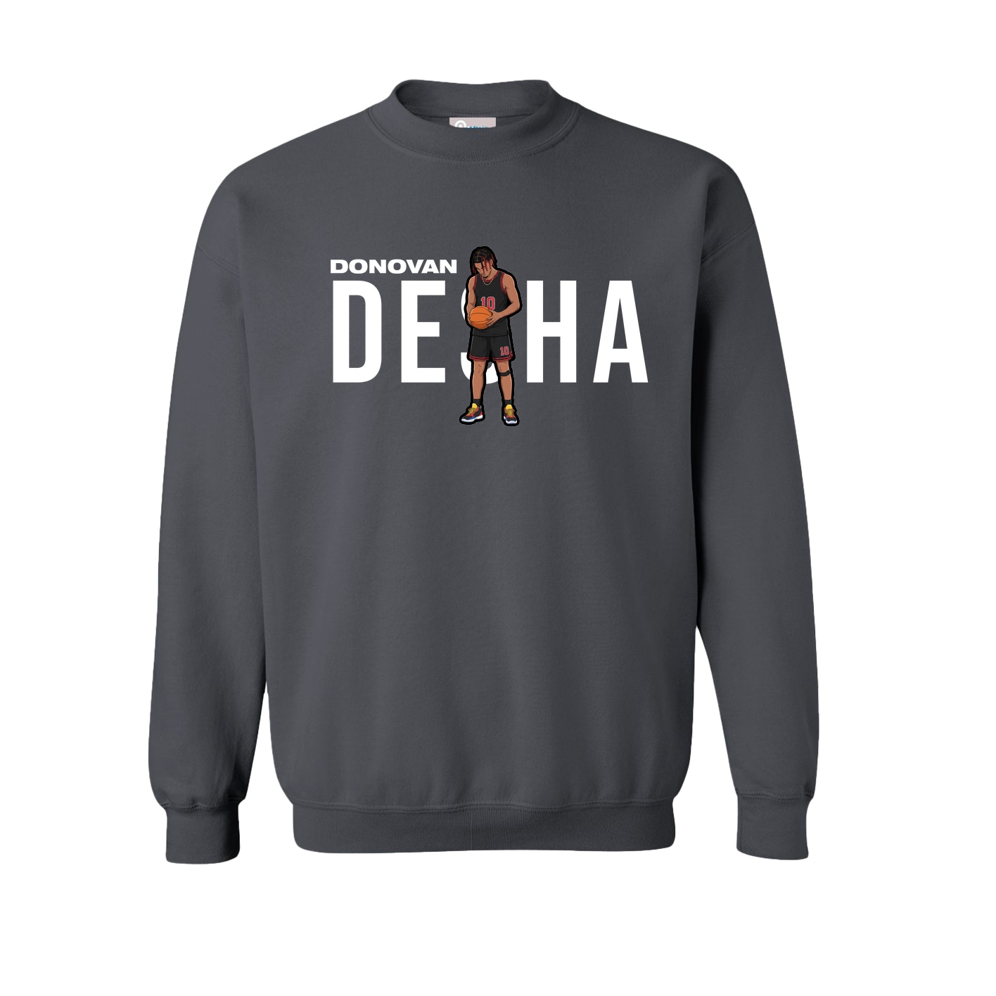 Fleece Crew — Player Name in Grey