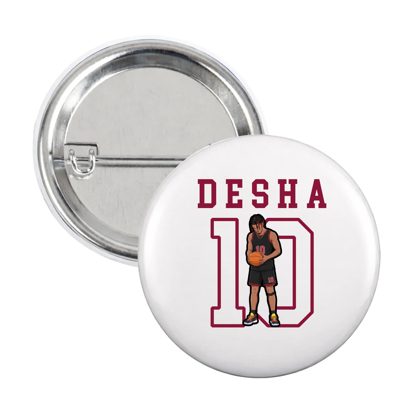 Game Day Button — Shirsey in White