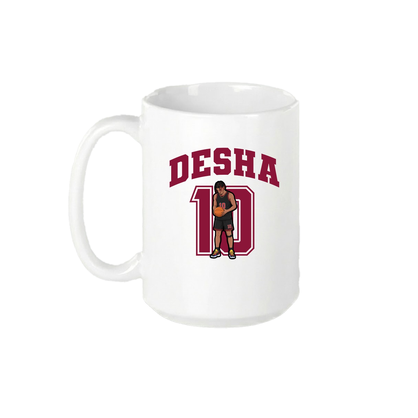 15oz Coffee Mug — Number in White