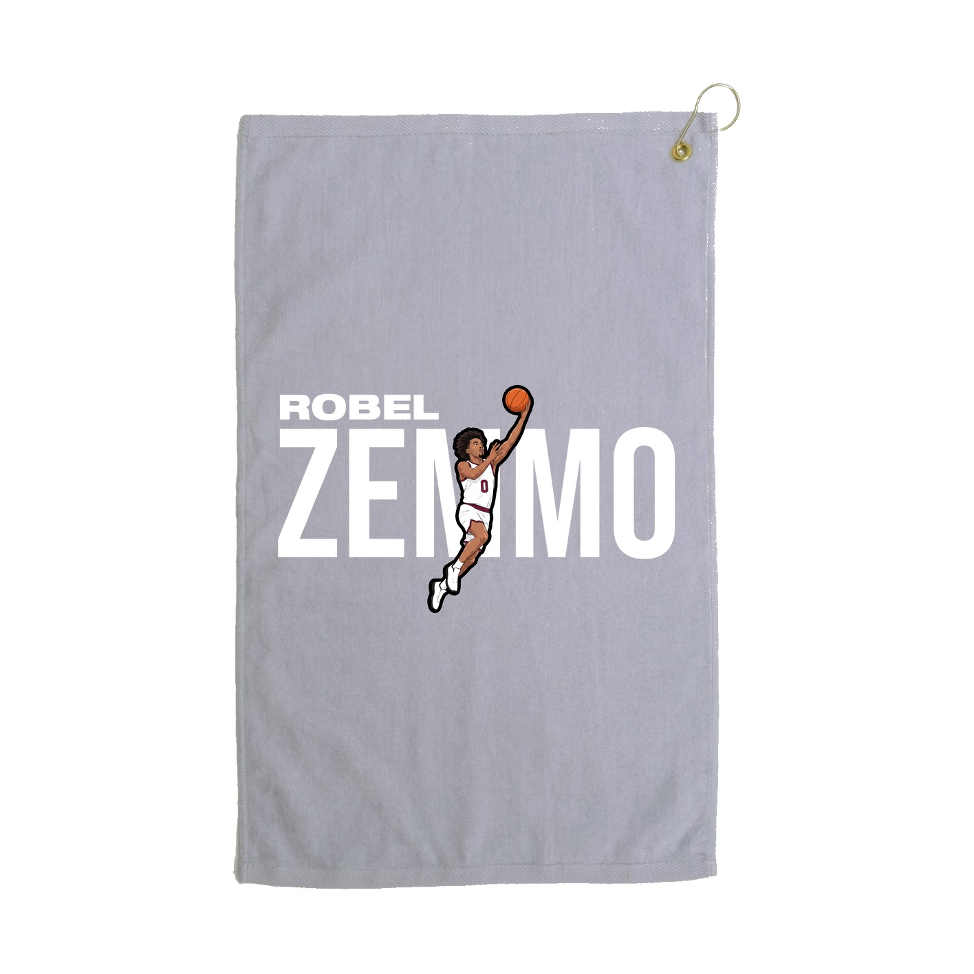 Golf Towel — Player Name in Grey