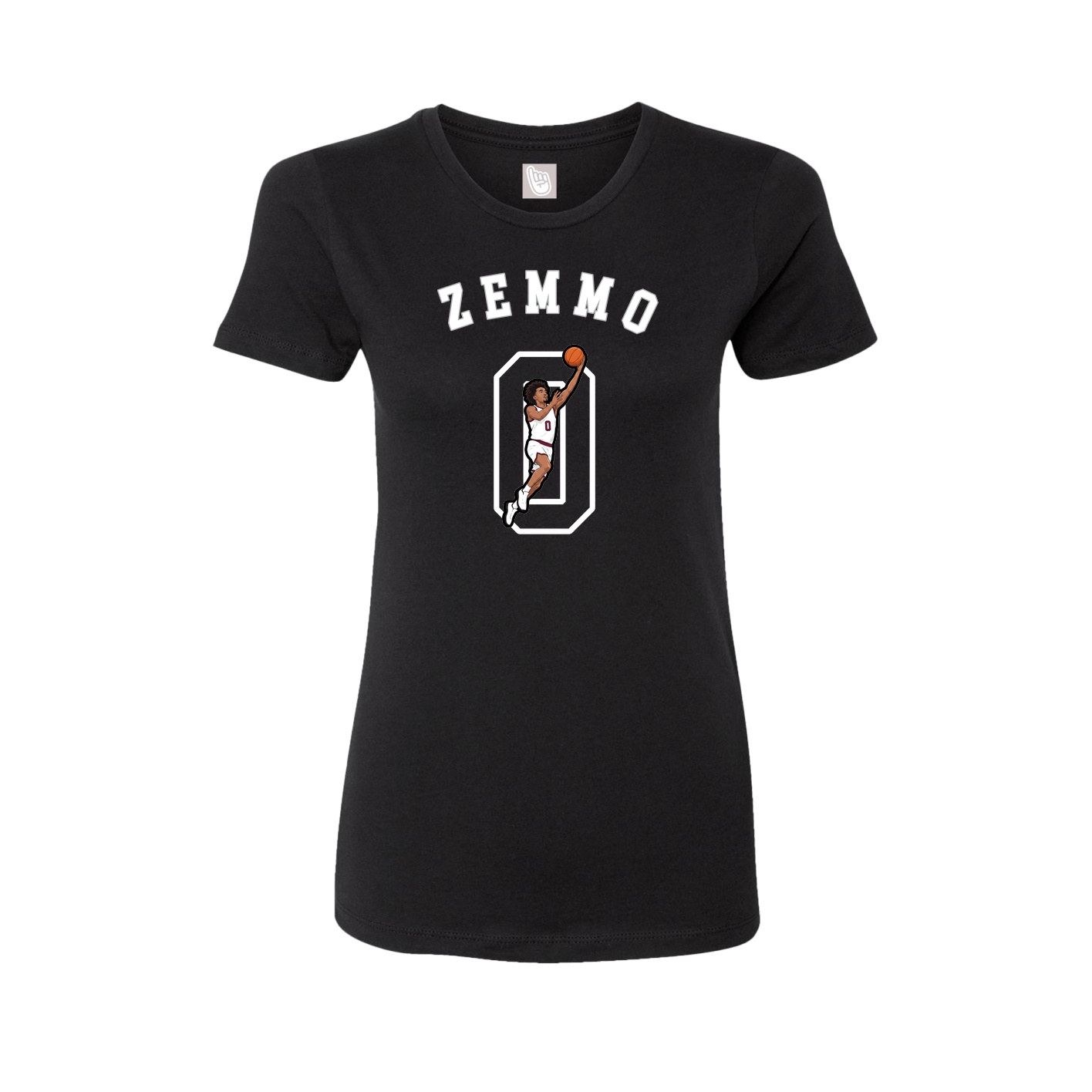 Fitted Women's Tee — Shirsey Arch in Black