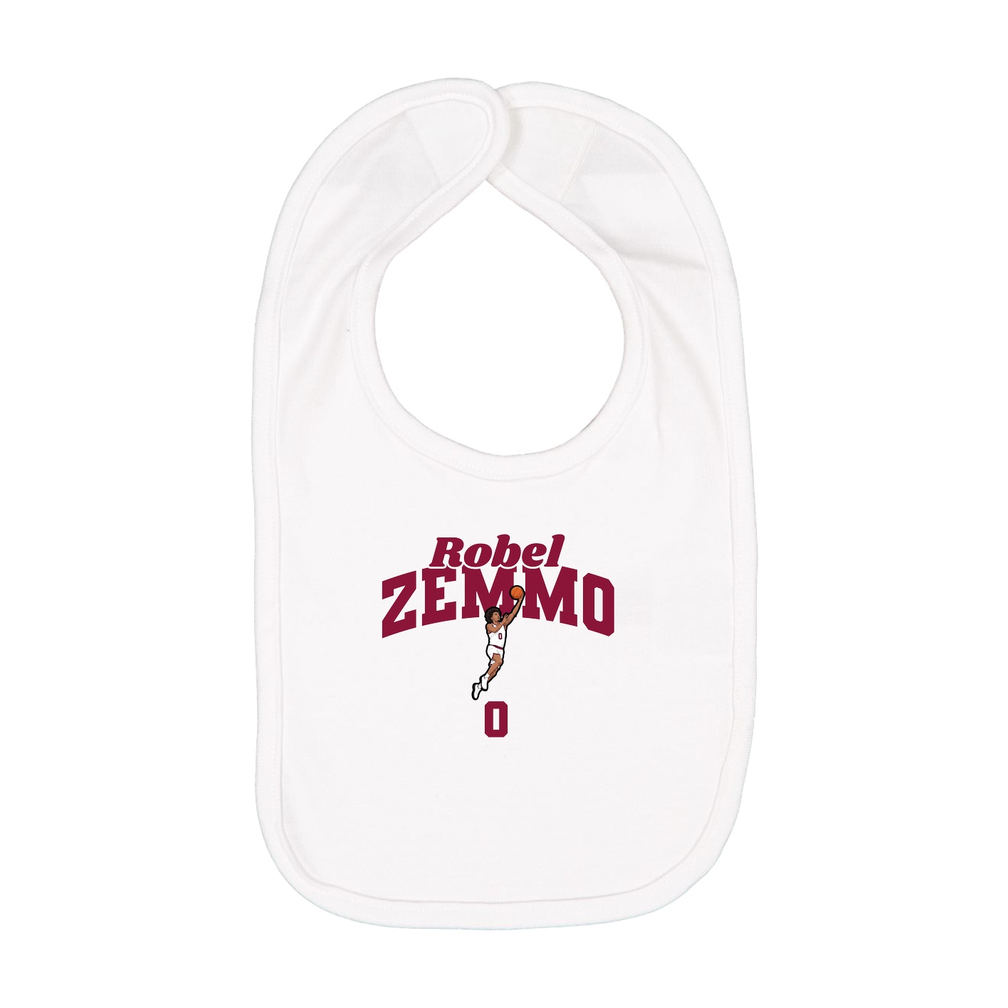 Infant Bib — Signature Arch in White