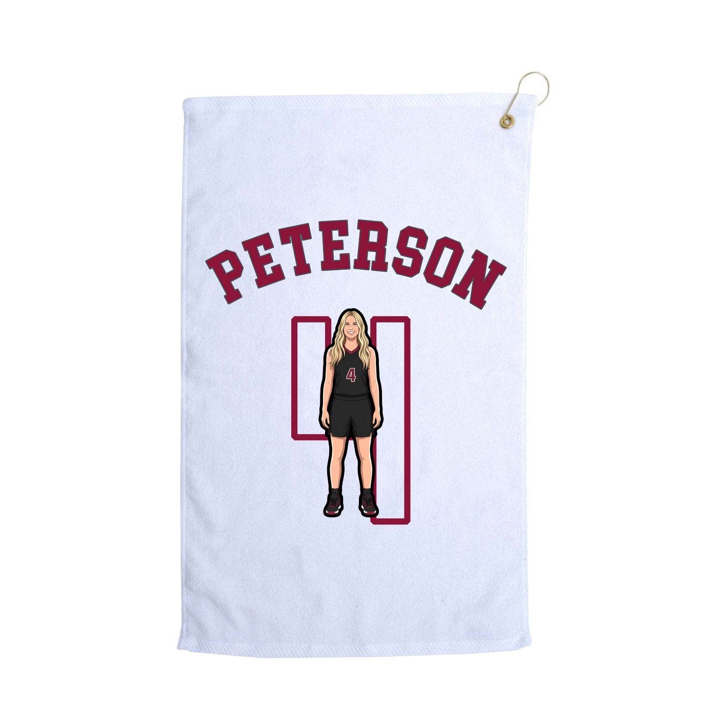 Golf Towel — Shirsey Arch in White