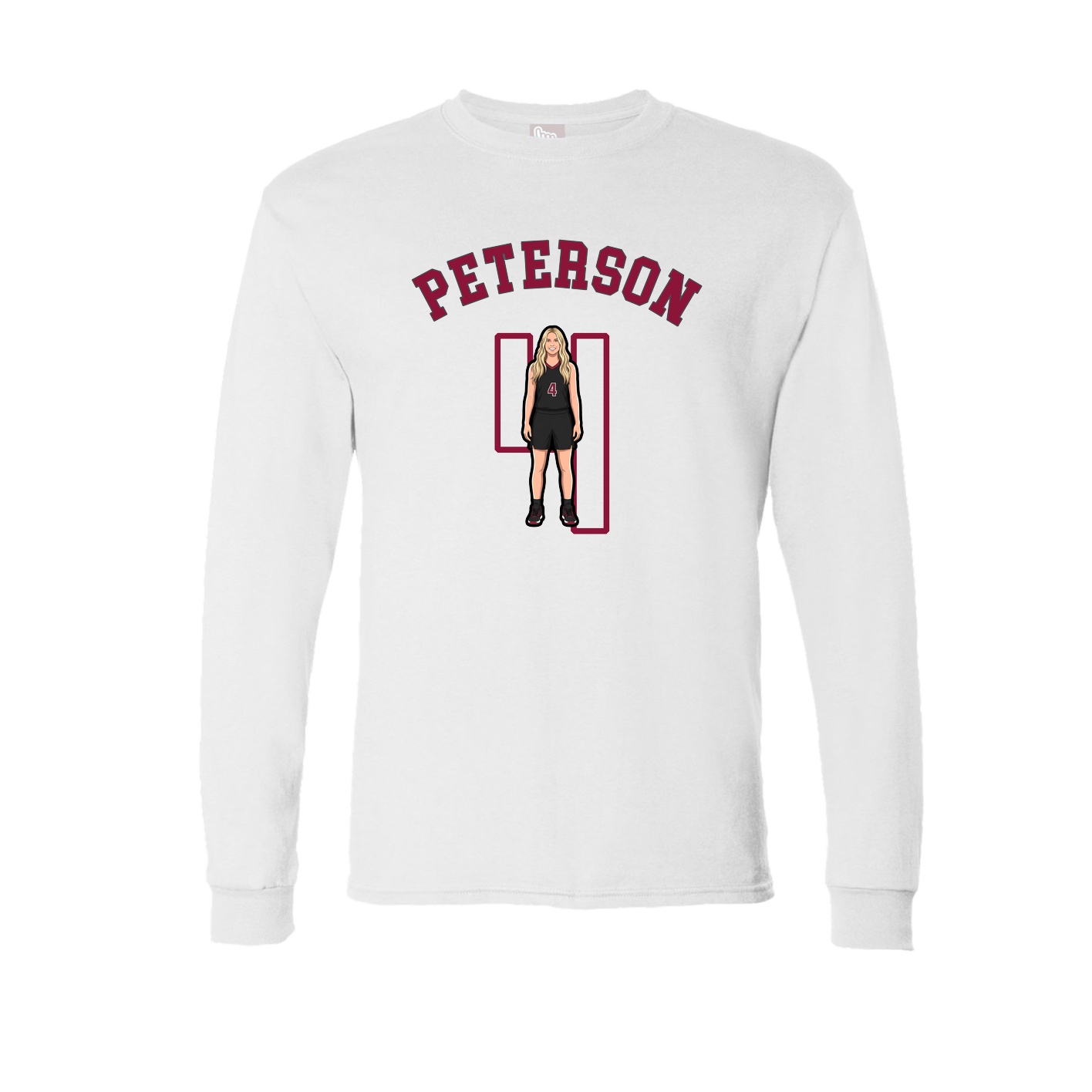 Long Sleeve Tee — Shirsey Arch in White