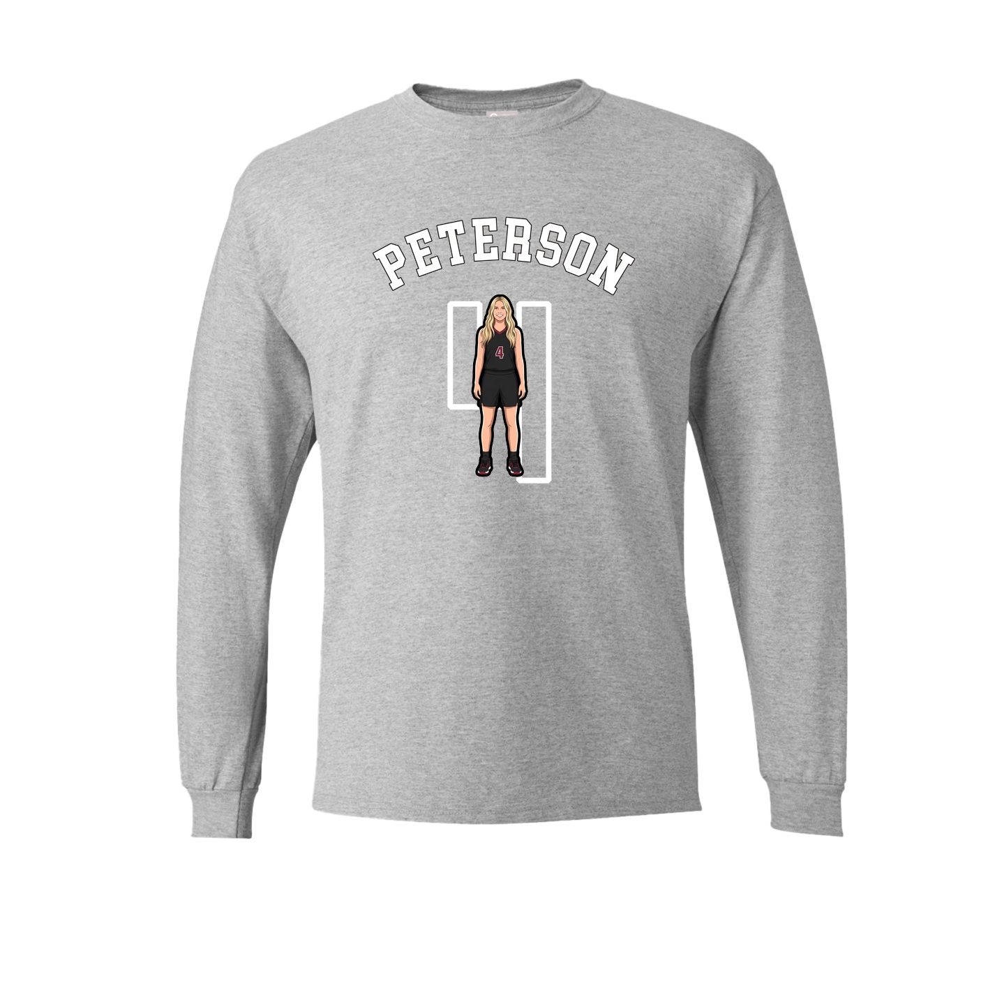 Long Sleeve Tee — Shirsey Arch in Grey