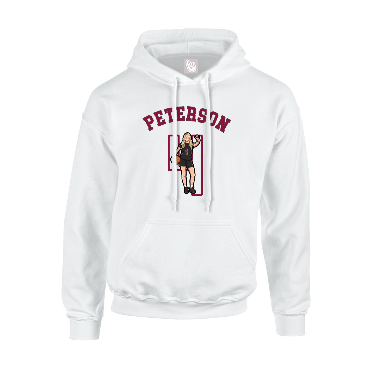 Youth Hoodie — Shirsey Arch in White