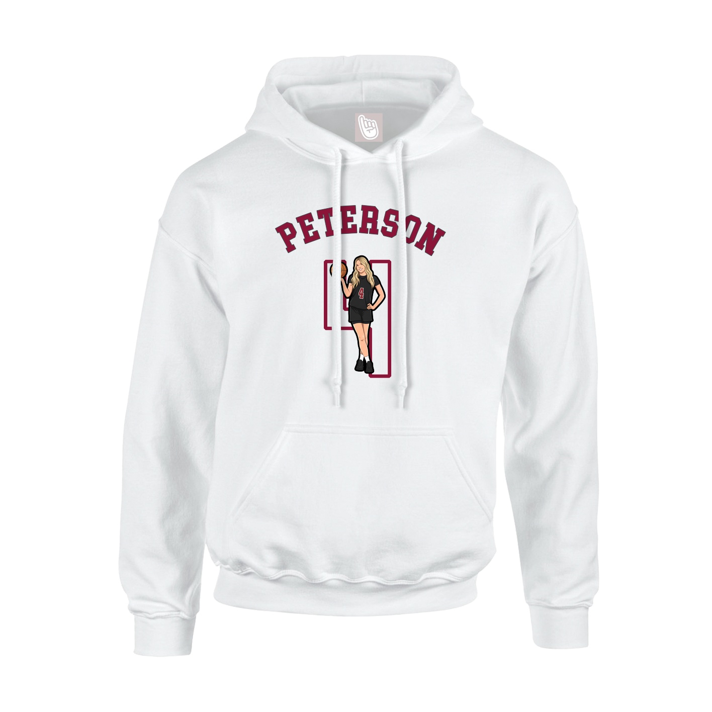 Youth Hoodie — Shirsey Arch in White