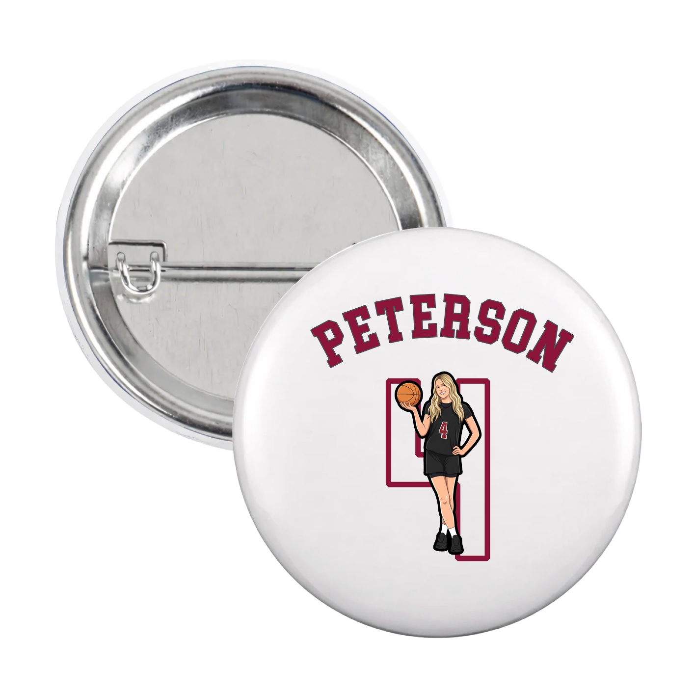 Game Day Button — Shirsey Arch in White
