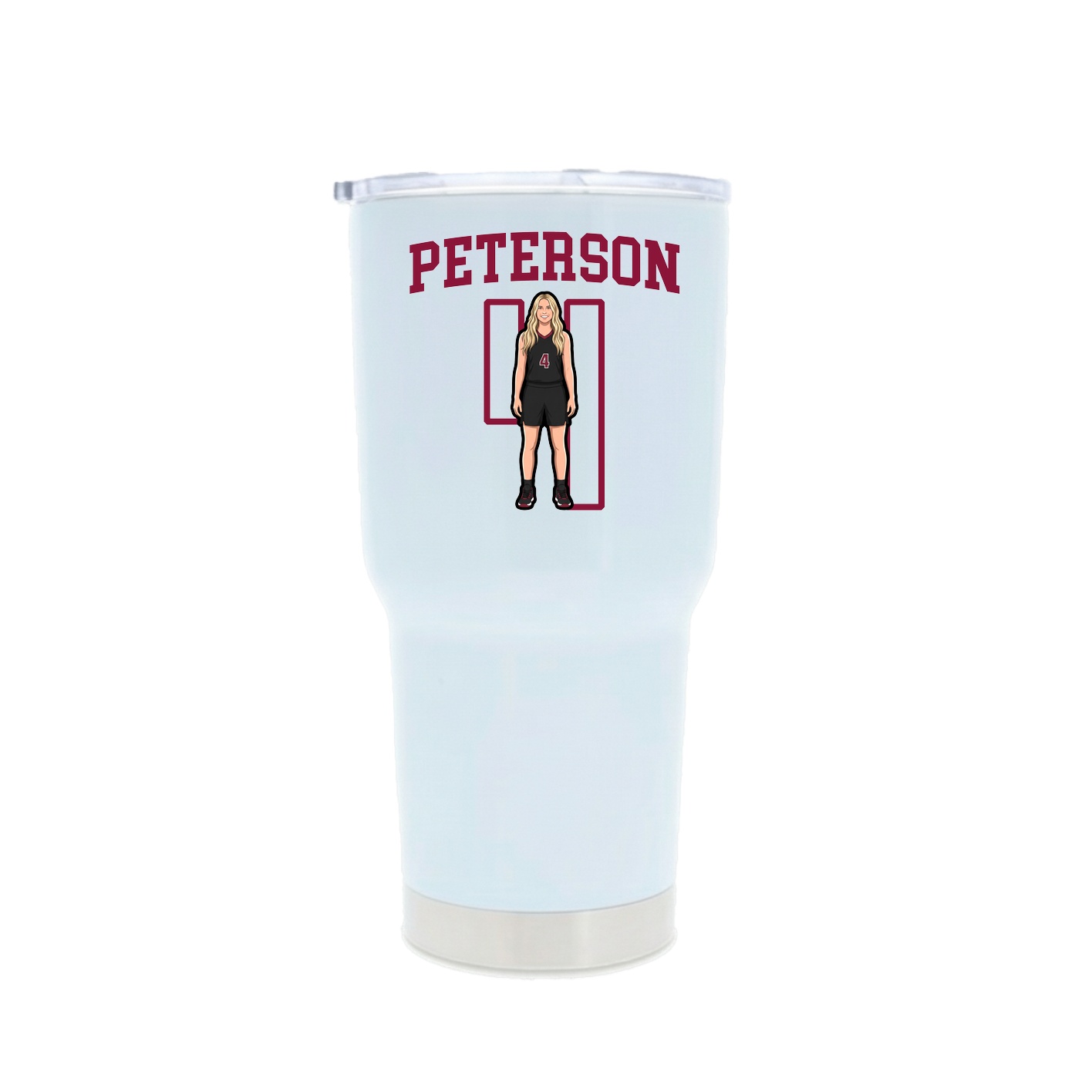 30oz Stainless Steel Tumbler — Shirsey in White