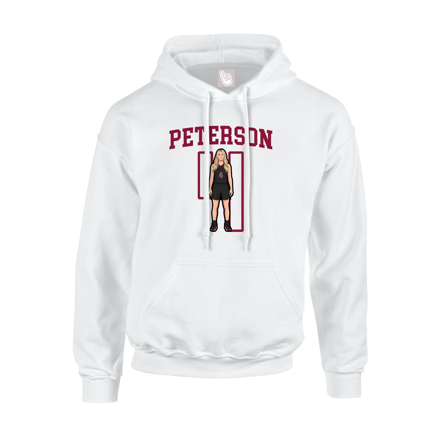 Hoodie — Shirsey in White