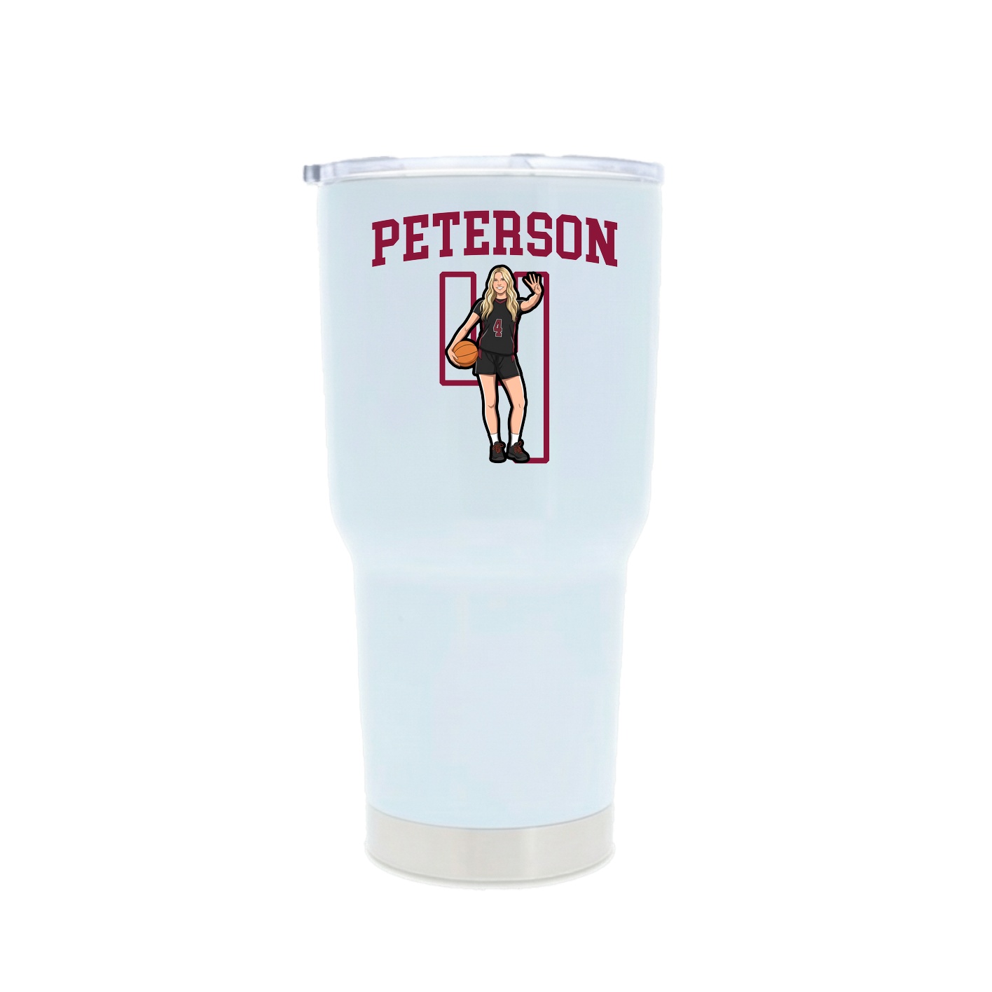 30oz Stainless Steel Tumbler — Shirsey in White