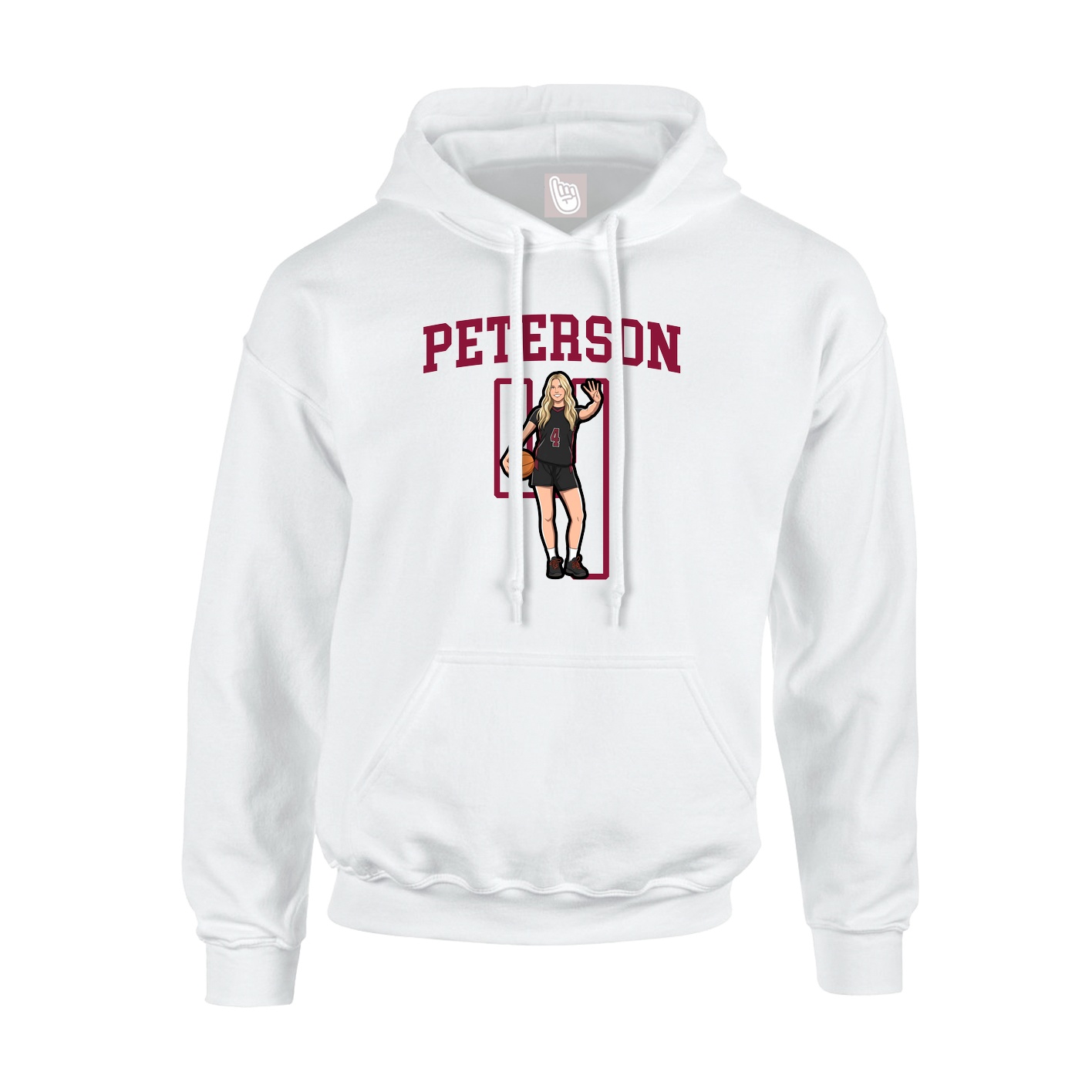 Hoodie — Shirsey in White