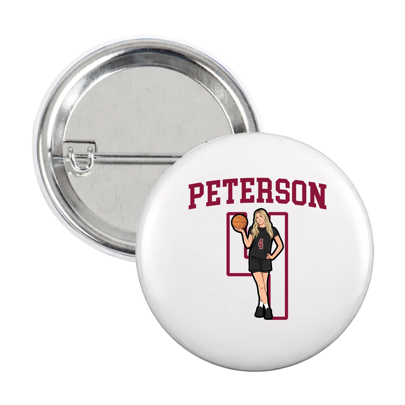 Game Day Button — Shirsey in White