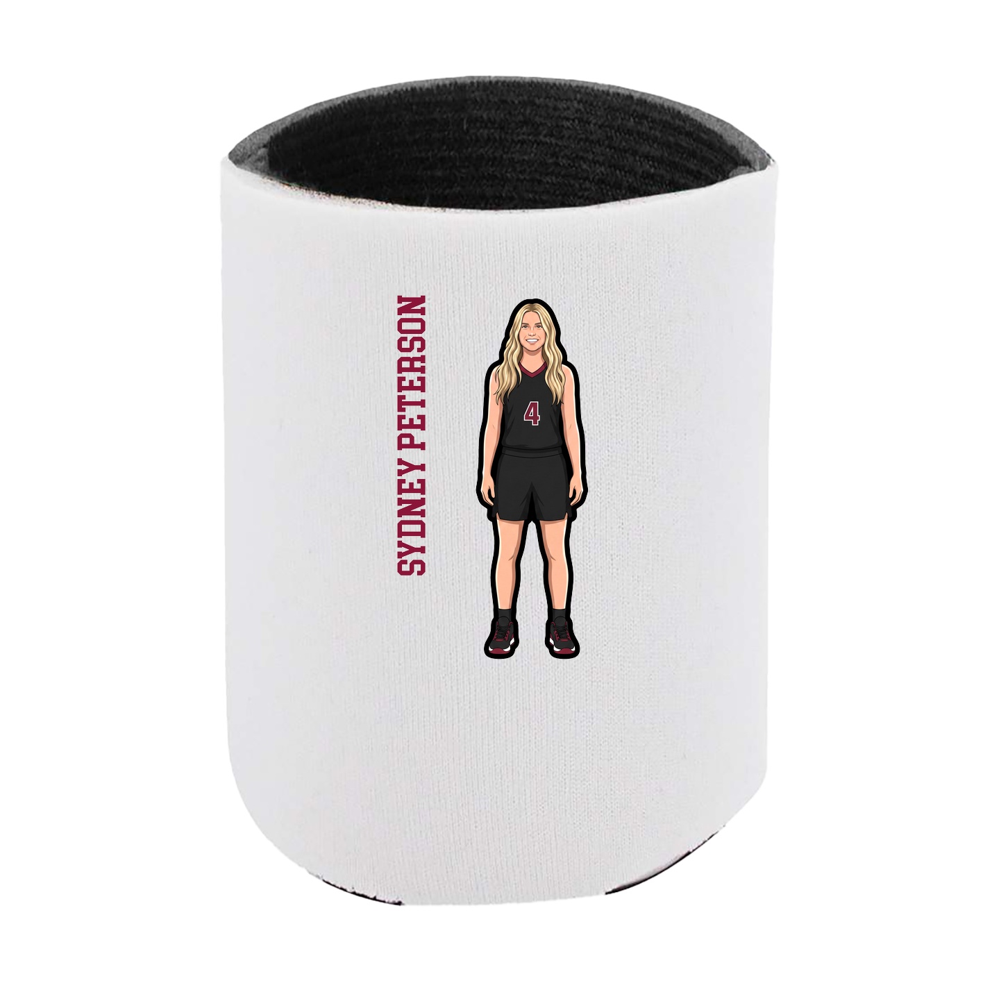 Can Holder — Name Vertical in White