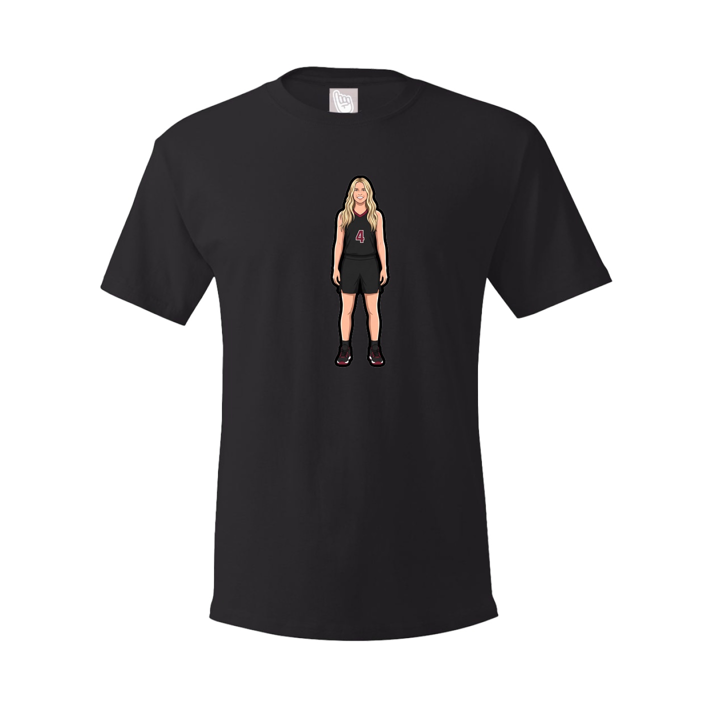 Youth Tee — Name Vertical in Black