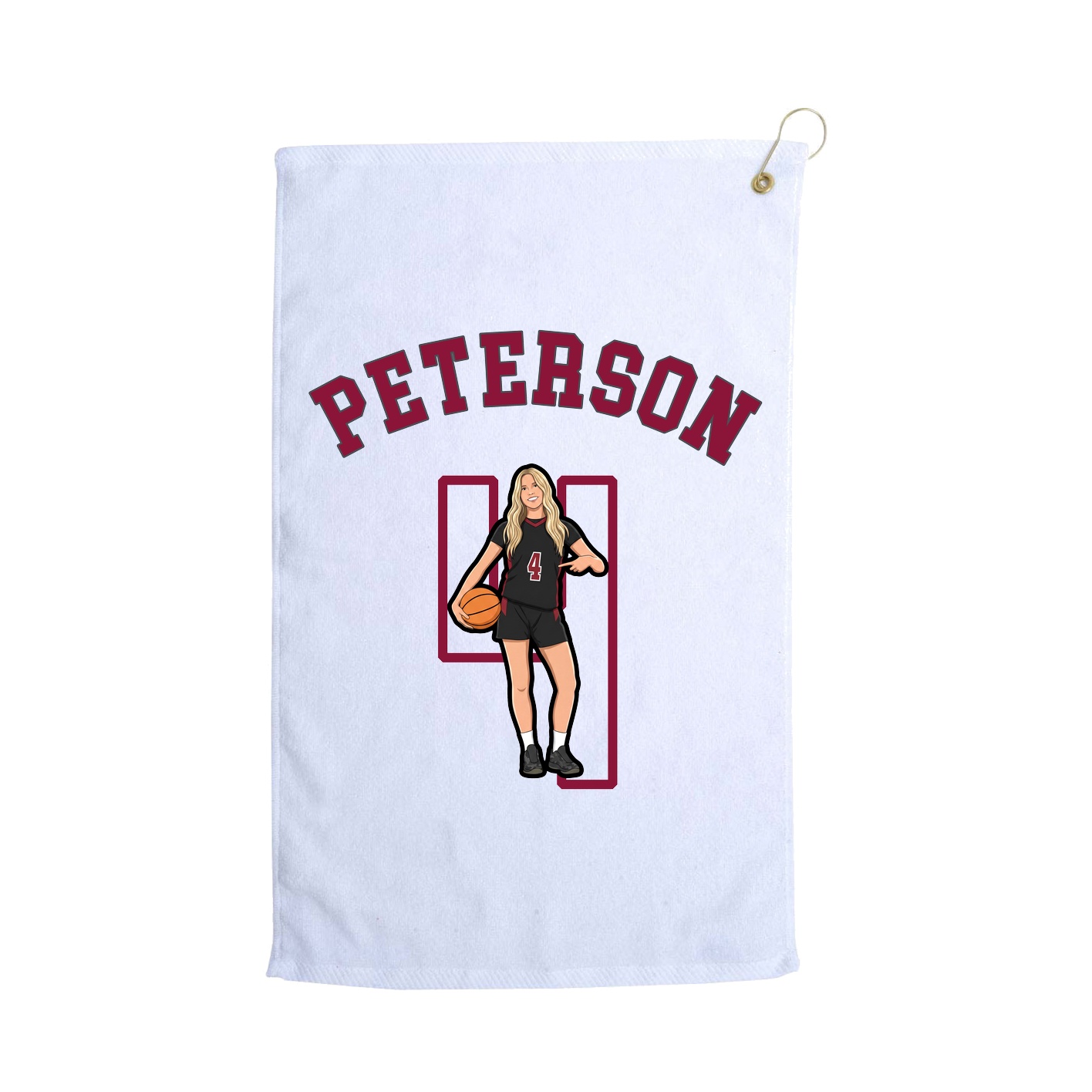 Golf Towel — Shirsey Arch in White