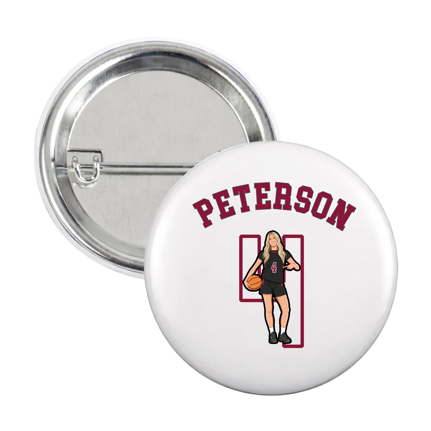 Game Day Button — Shirsey Arch in White