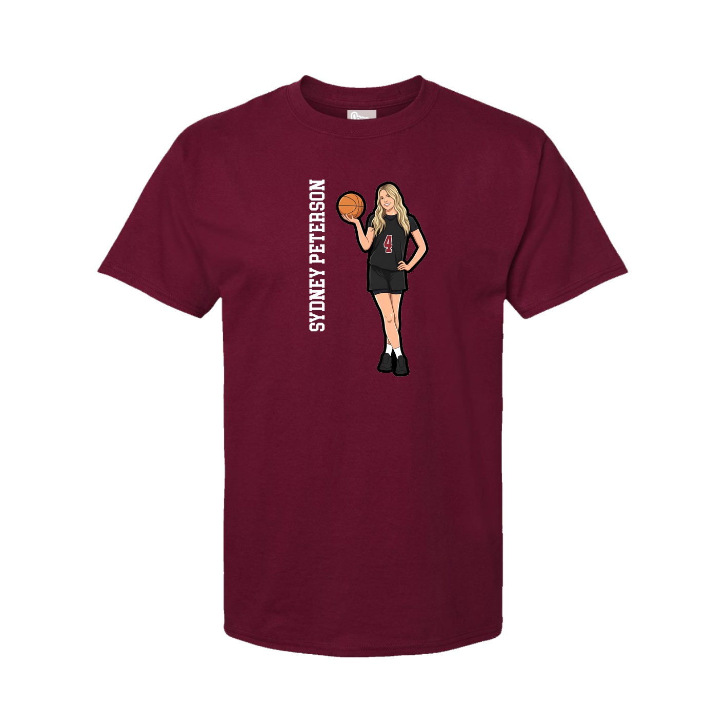 Tee — Name Vertical in Cardinal