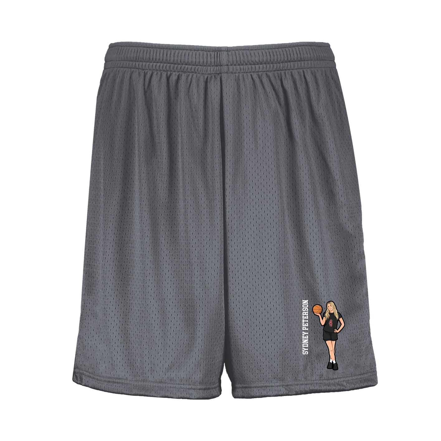 Shorts — Name Vertical in Grey