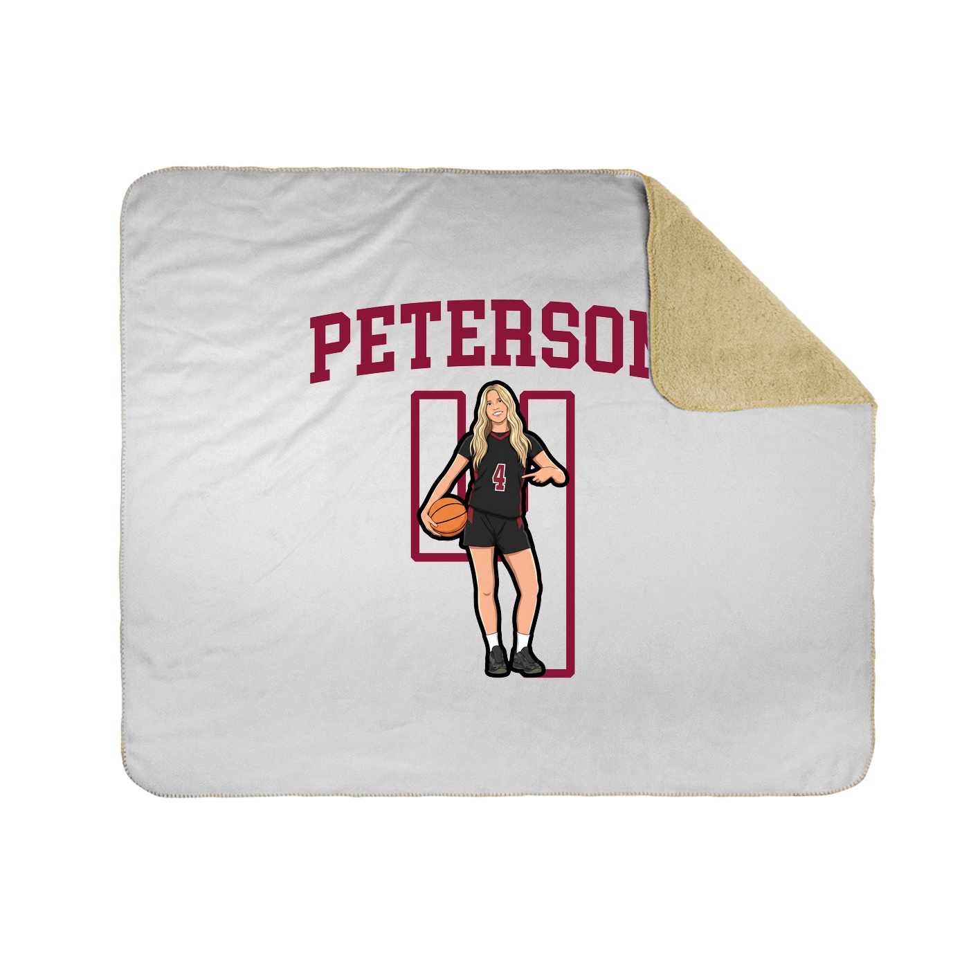 Throw Blanket — Shirsey in White