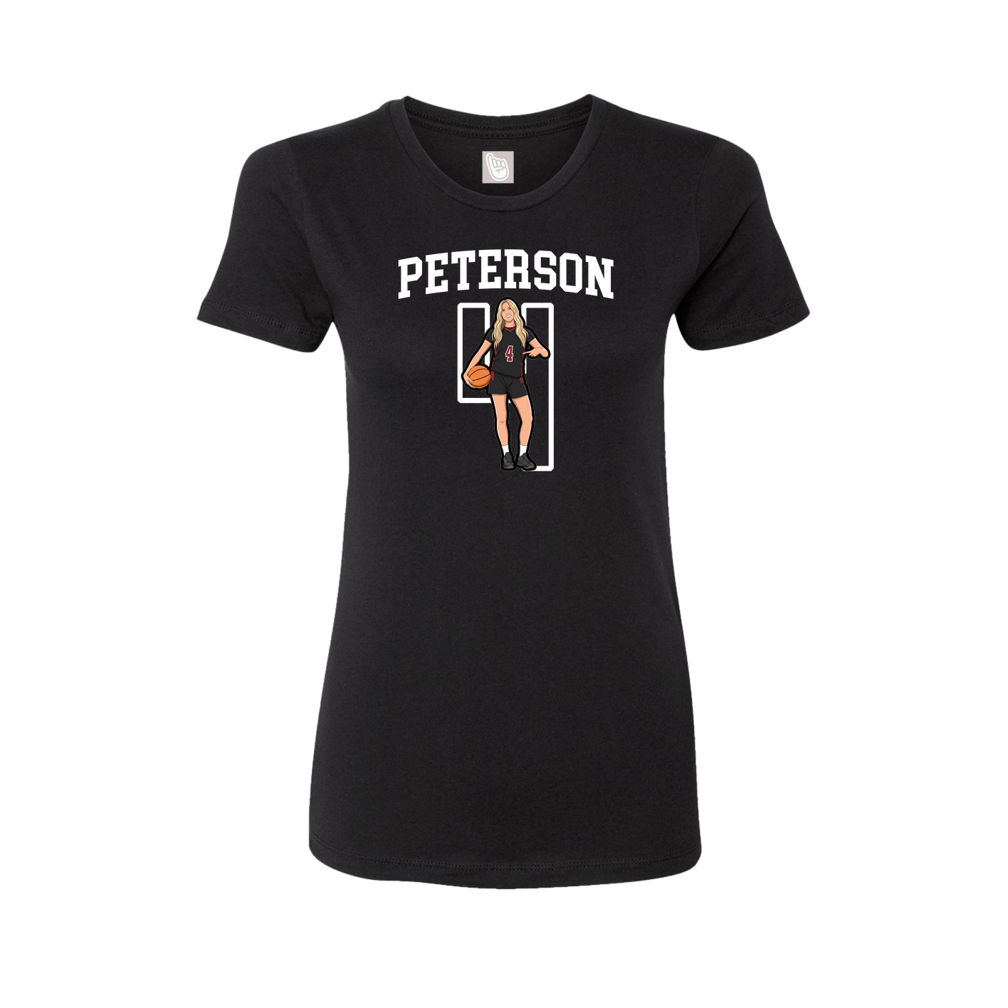 Fitted Women's Tee — Shirsey in Black