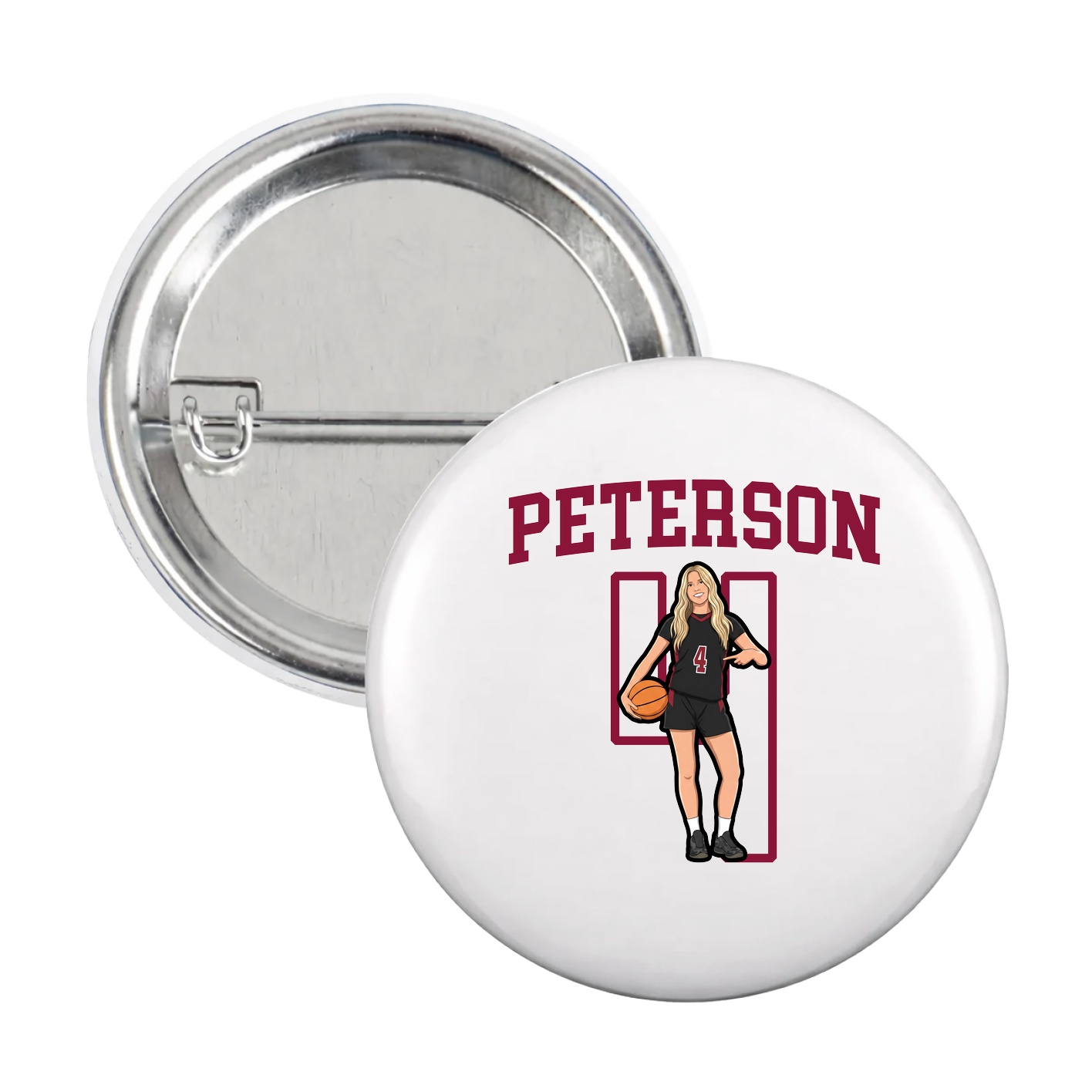 Game Day Button — Shirsey in White