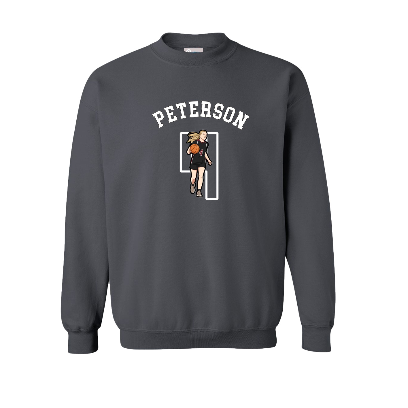 Fleece Crew — Shirsey Arch in Grey