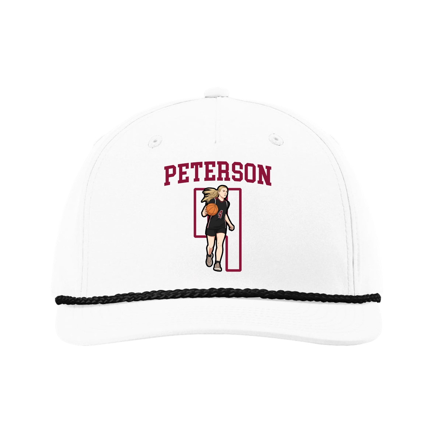 Five-Panel Classic Rope Cap — Shirsey in White