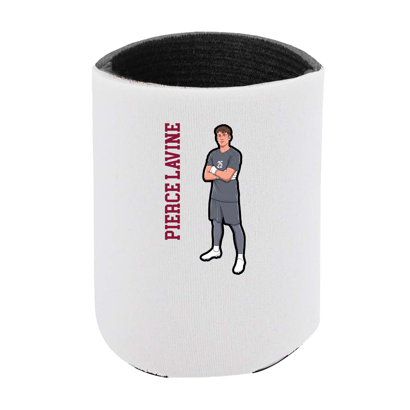 Can Holder — Name Vertical in White