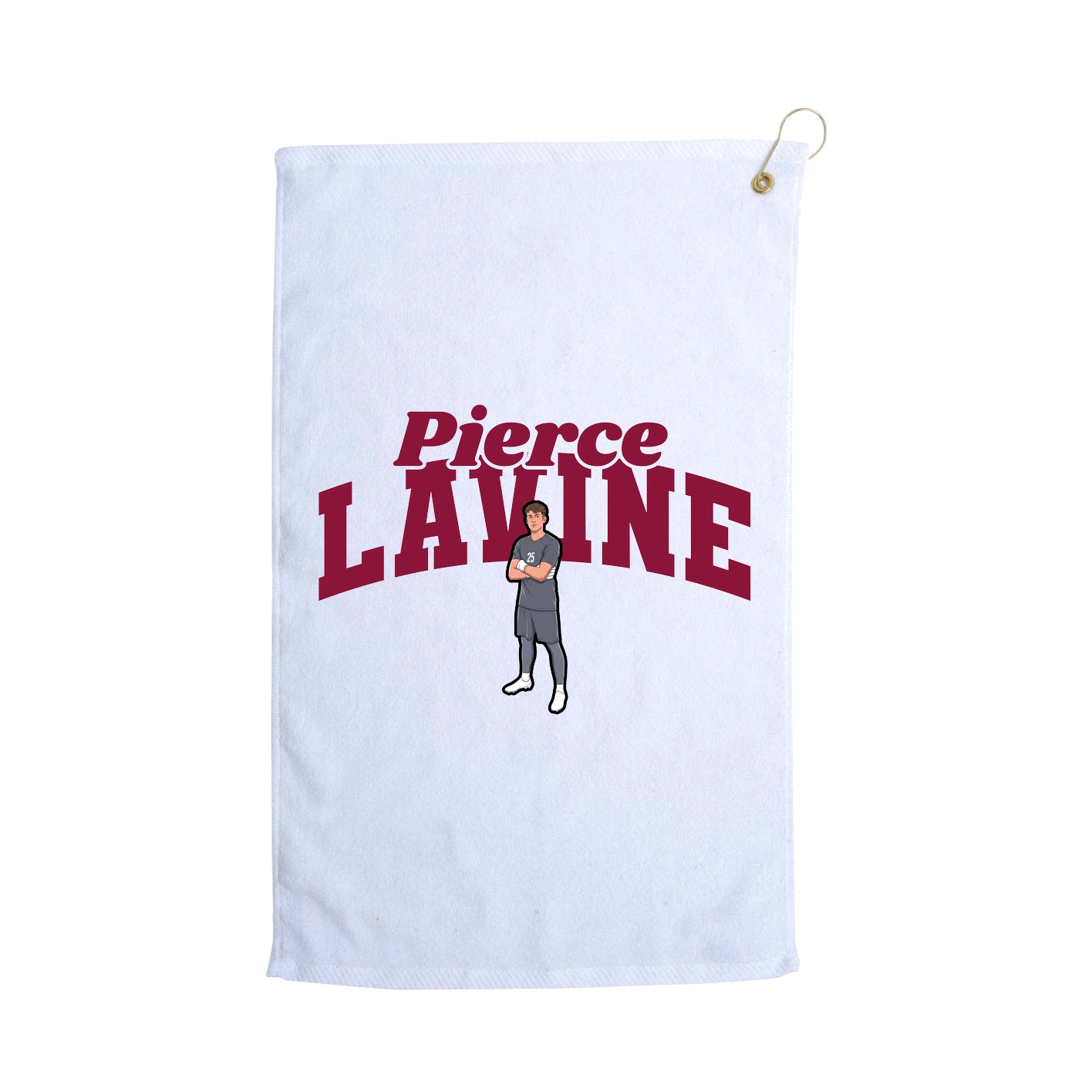 Golf Towel — Signature Arch in White