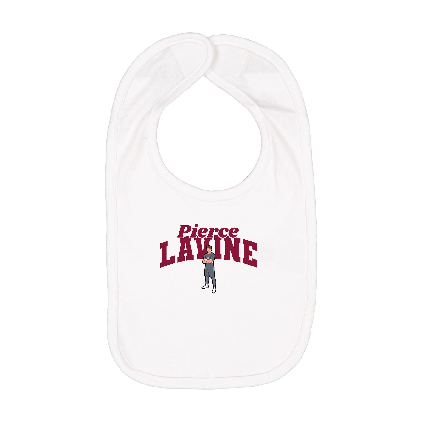Infant Bib — Signature Arch in White