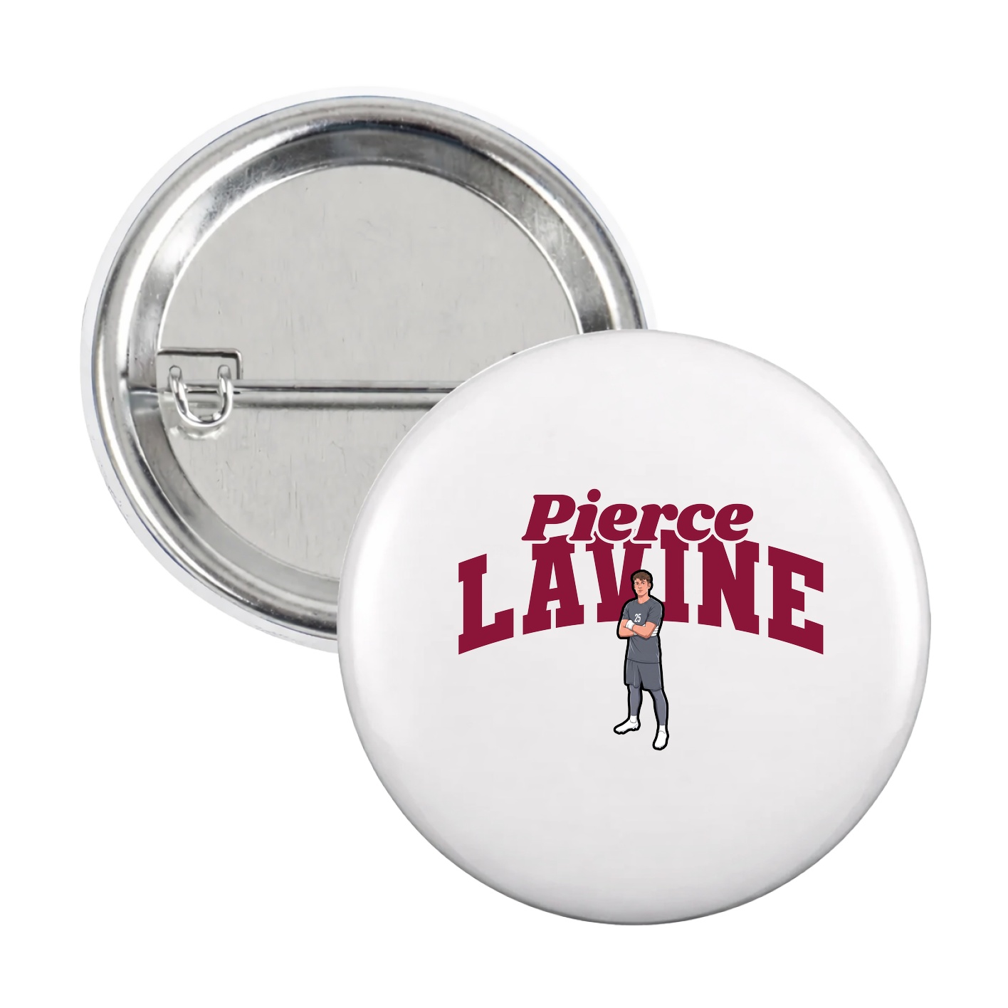 Game Day Button — Signature Arch in White