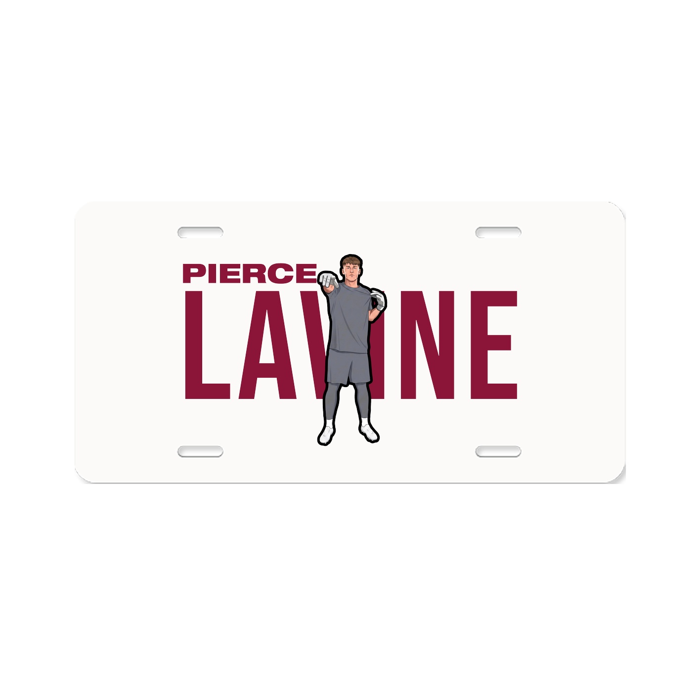 License Plate — Player Name in Classic