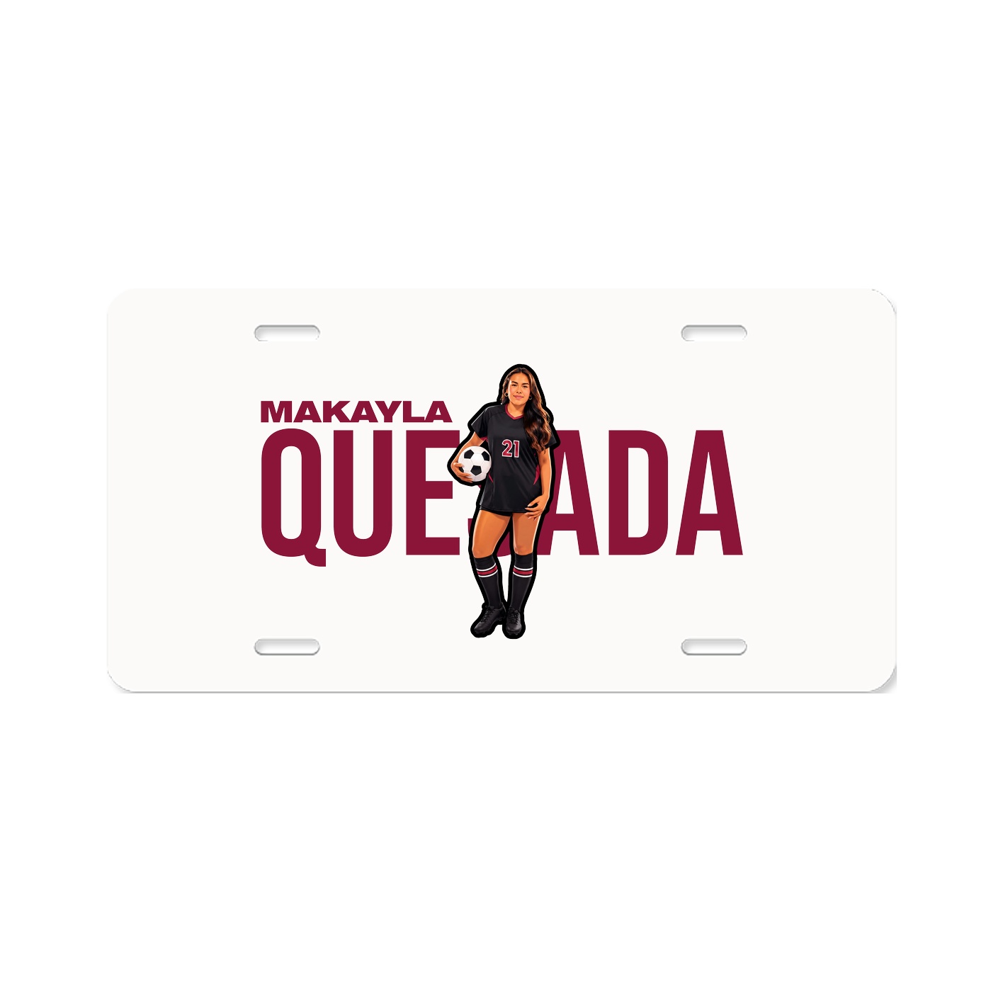 License Plate — Player Name in Classic