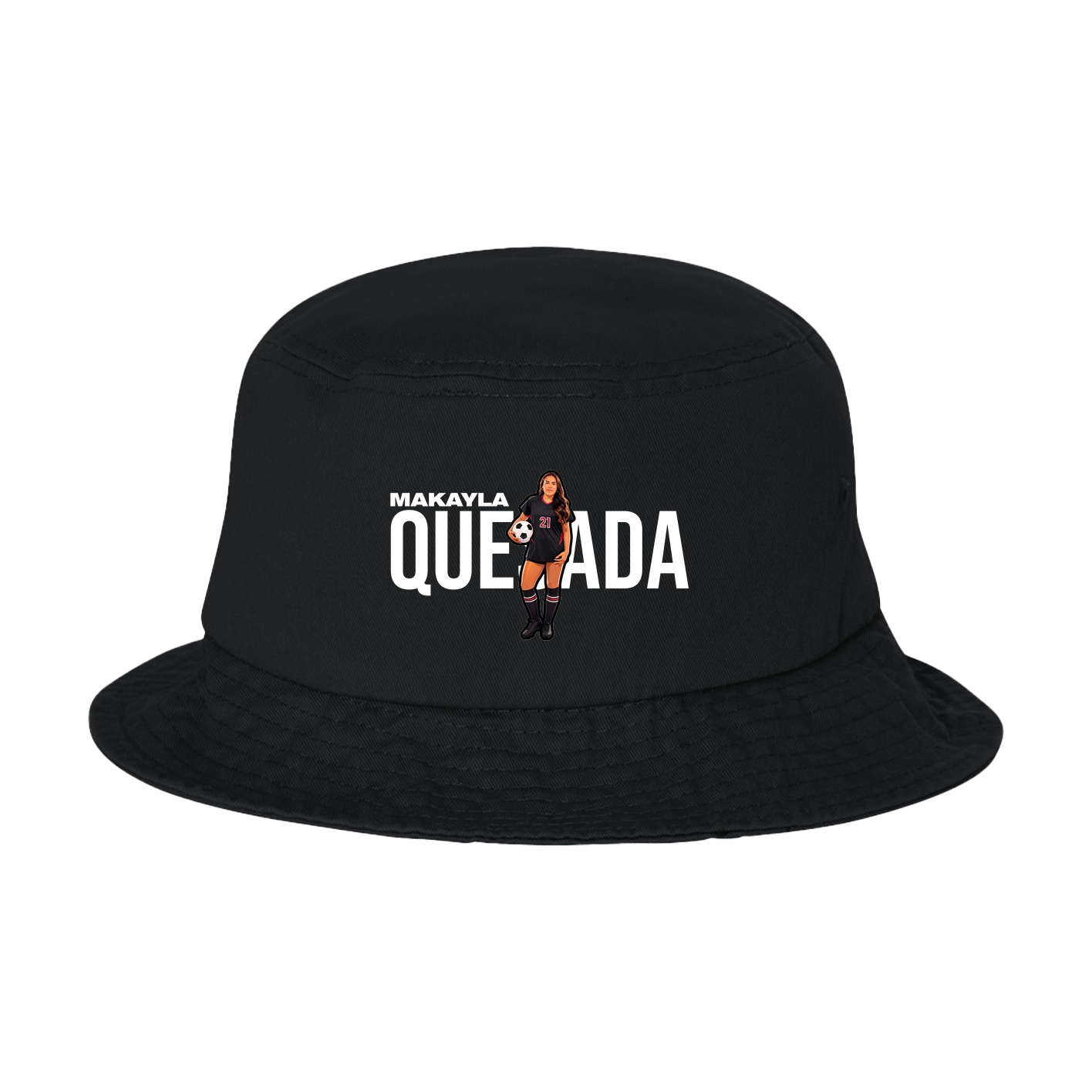 Bucket Cap — Player Name in Black