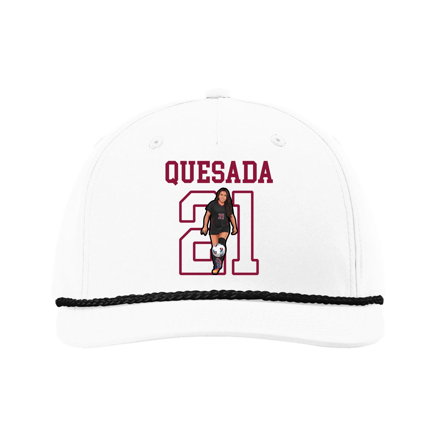 Five-Panel Classic Rope Cap — Shirsey in White