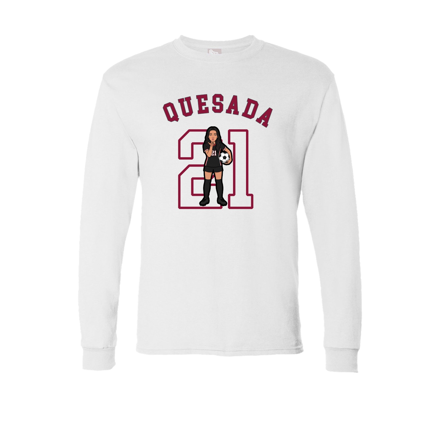 Long Sleeve Tee — Shirsey Arch in White