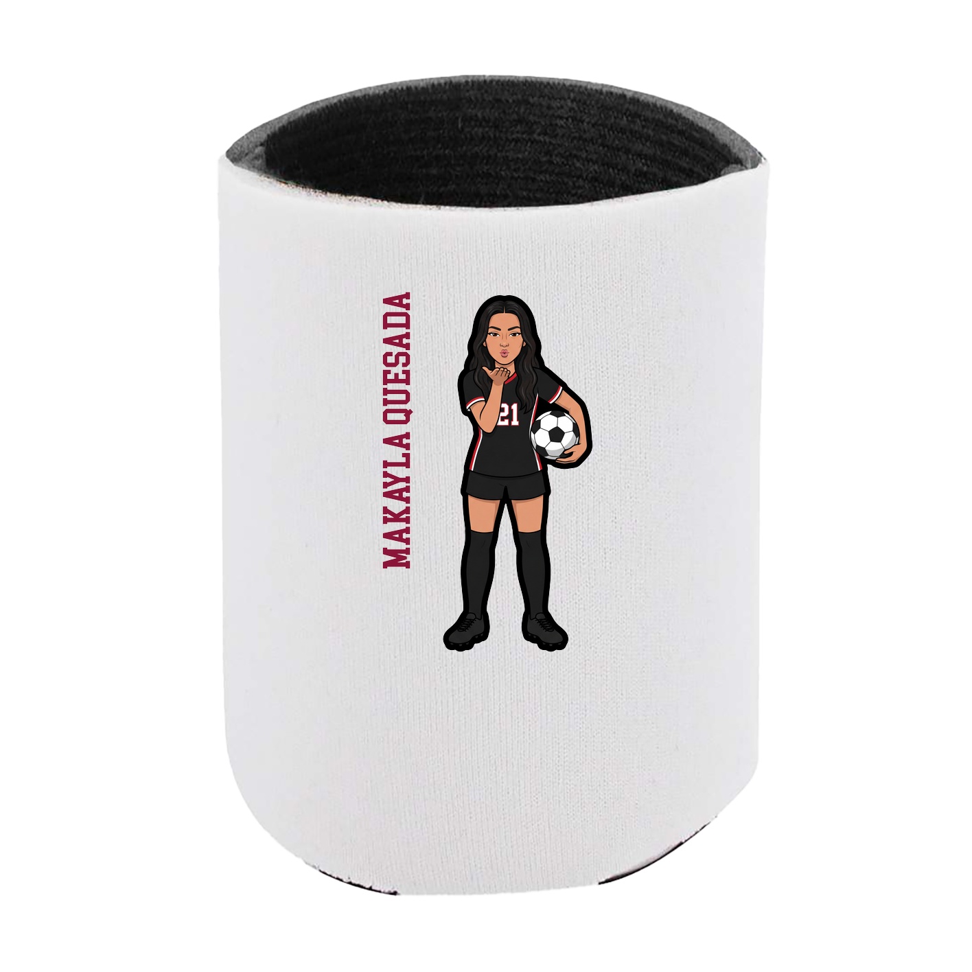 Can Holder — Name Vertical in White