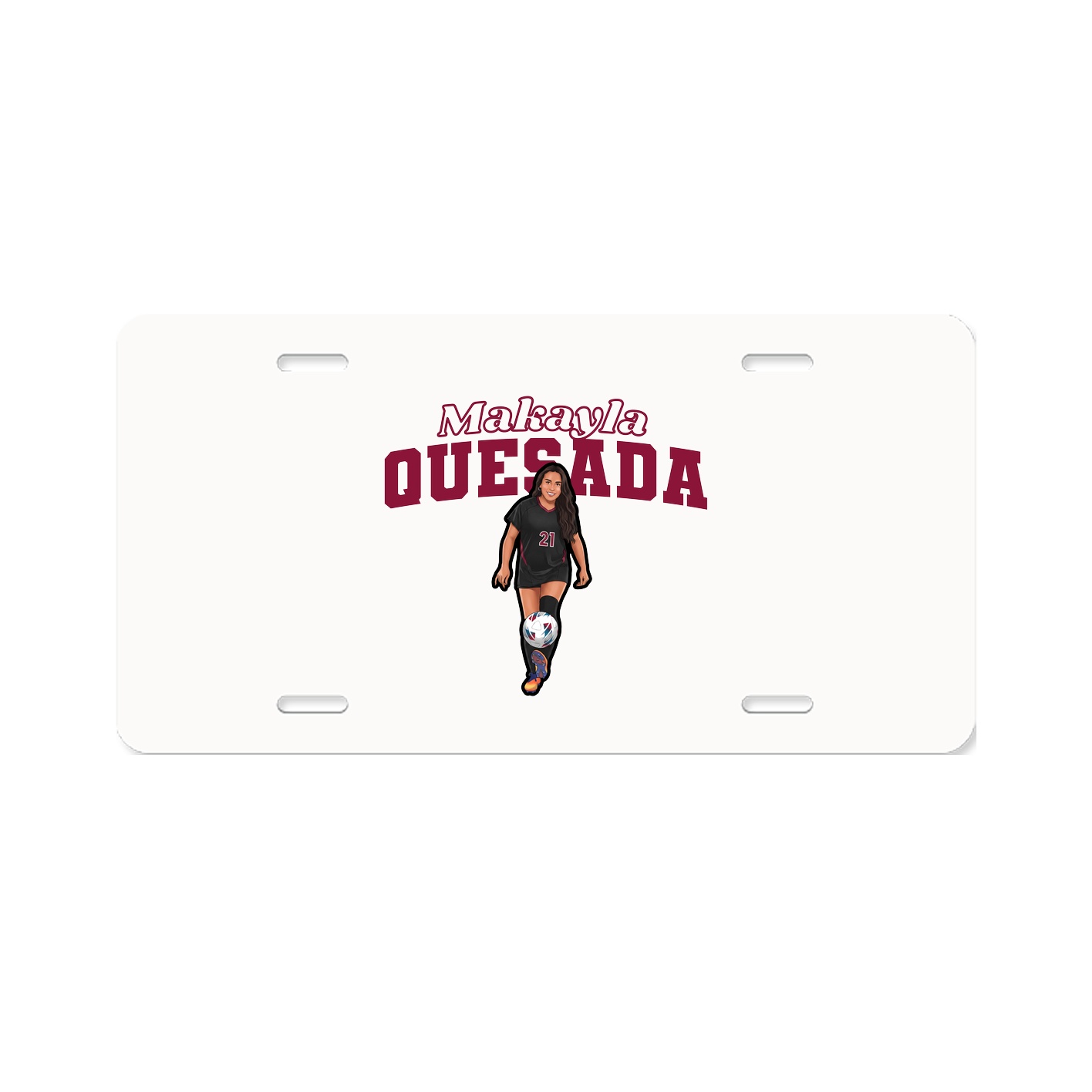 License Plate — Name Arch in Classic