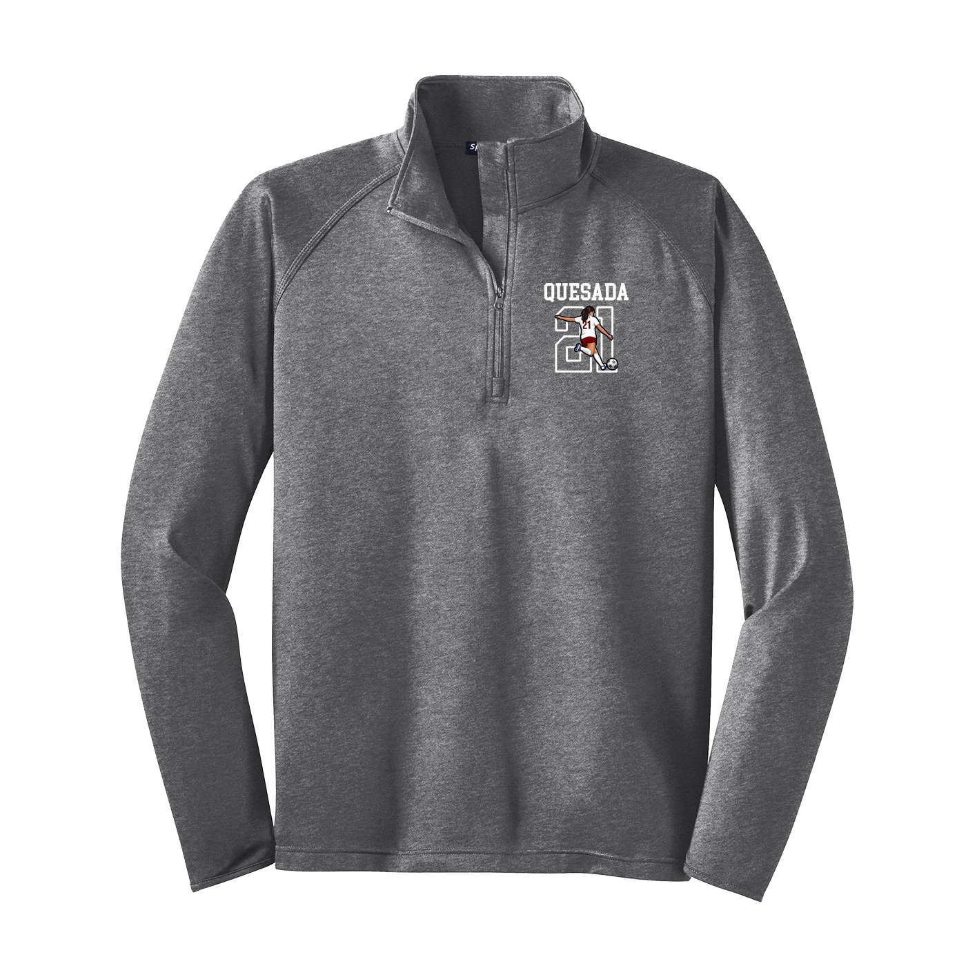 Q-Zip Pullover — Shirsey in Grey