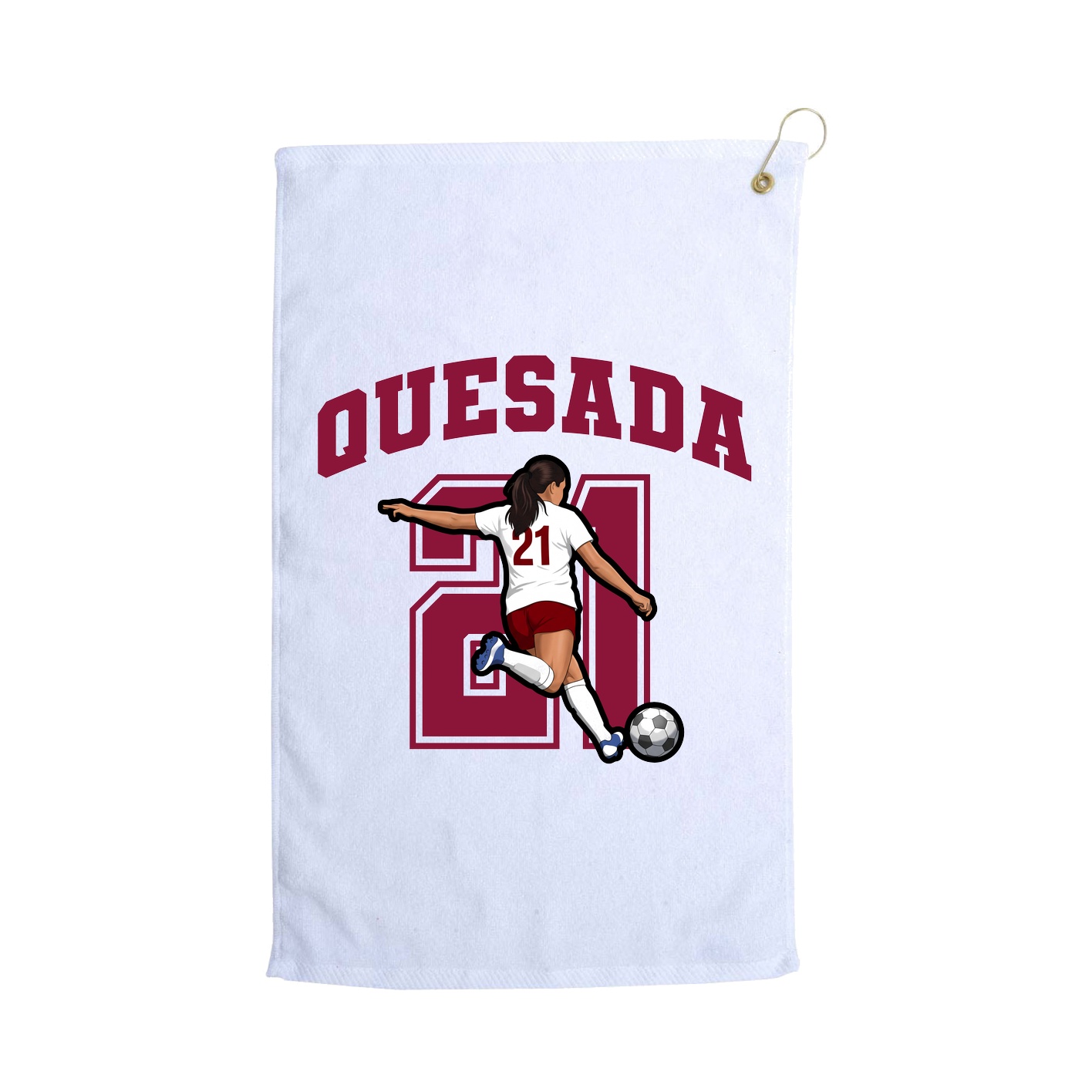 Golf Towel — Number in White