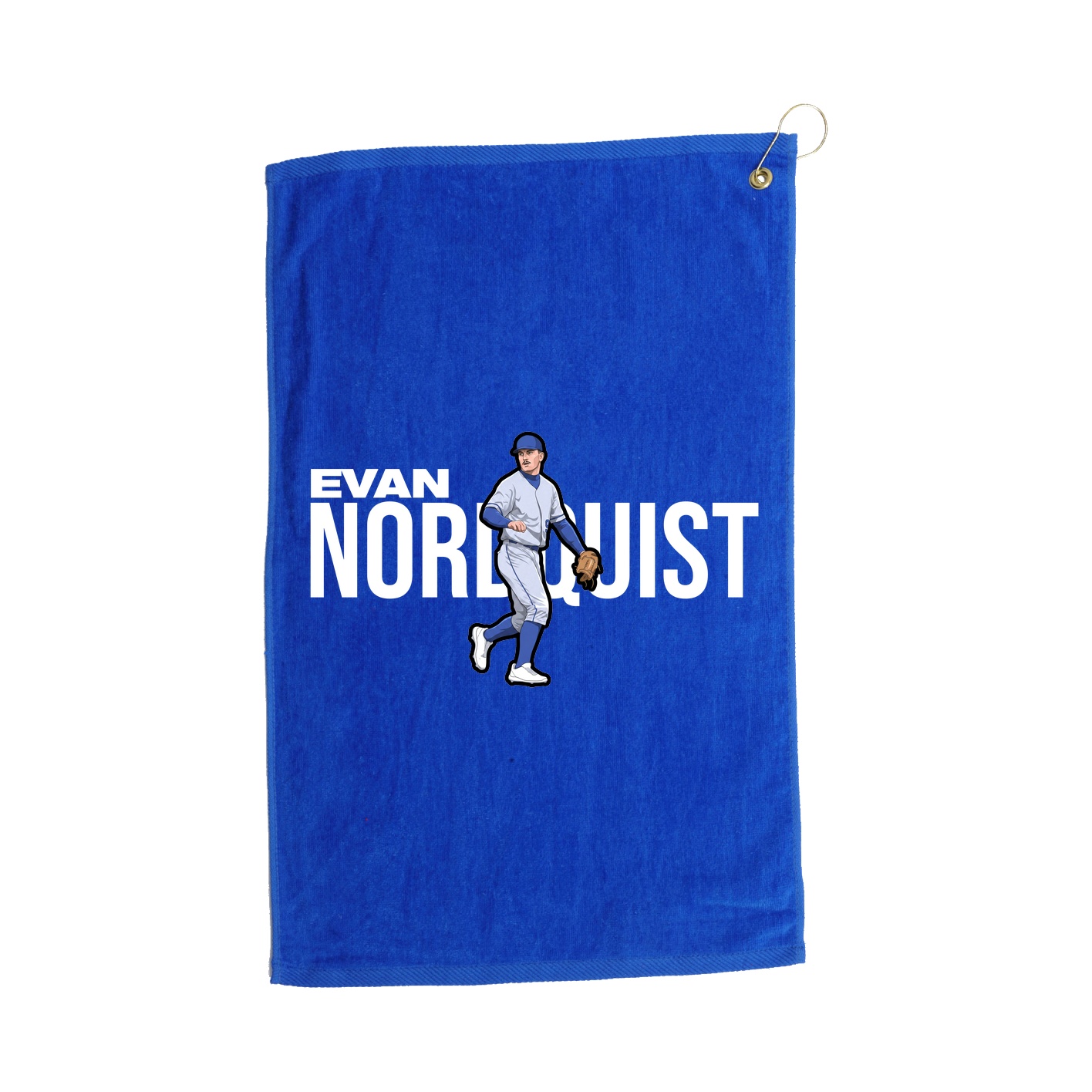 Golf Towel — Player Name in Royal