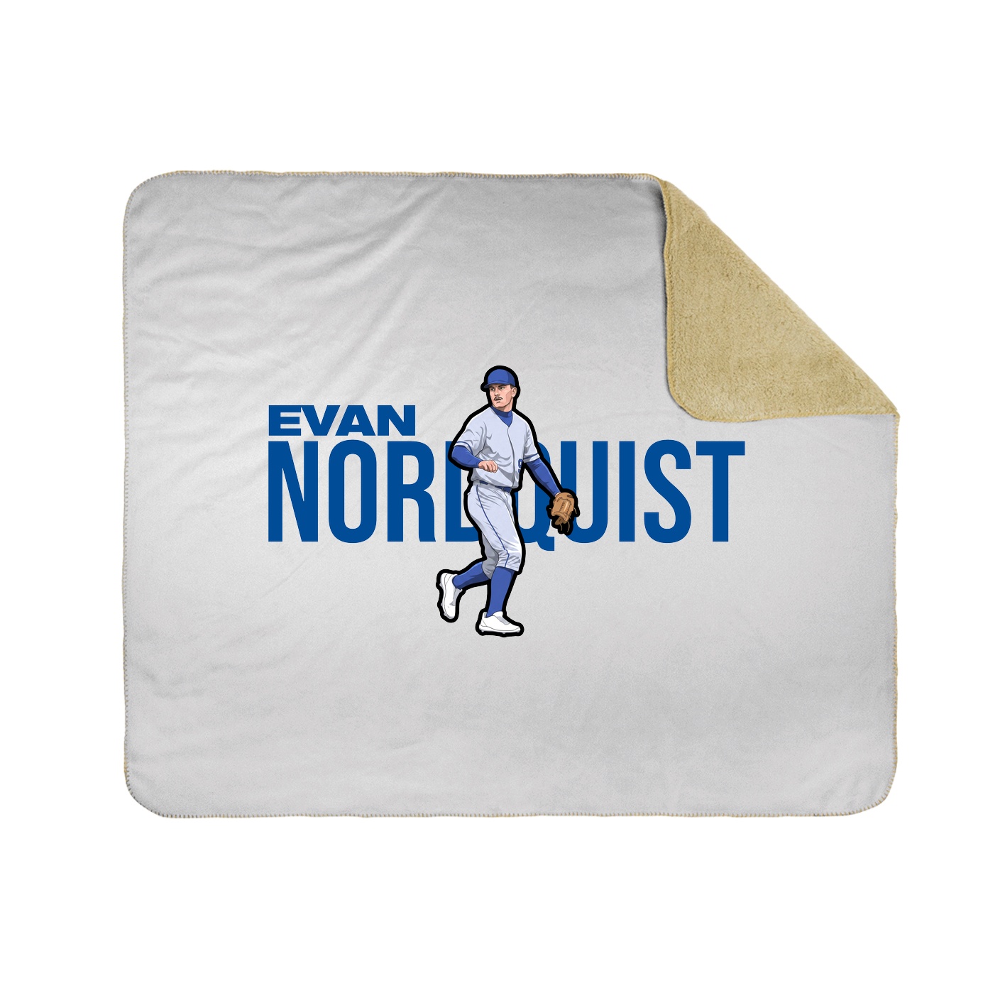 Throw Blanket — Player Name in White