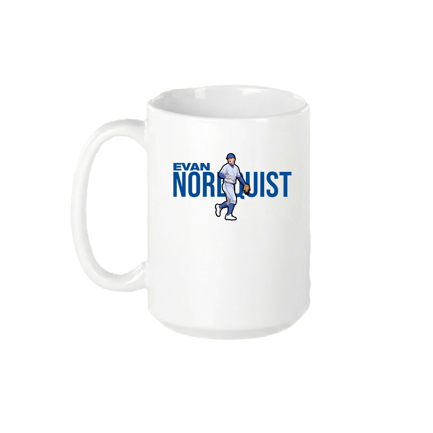 15oz Coffee Mug — Player Name in White
